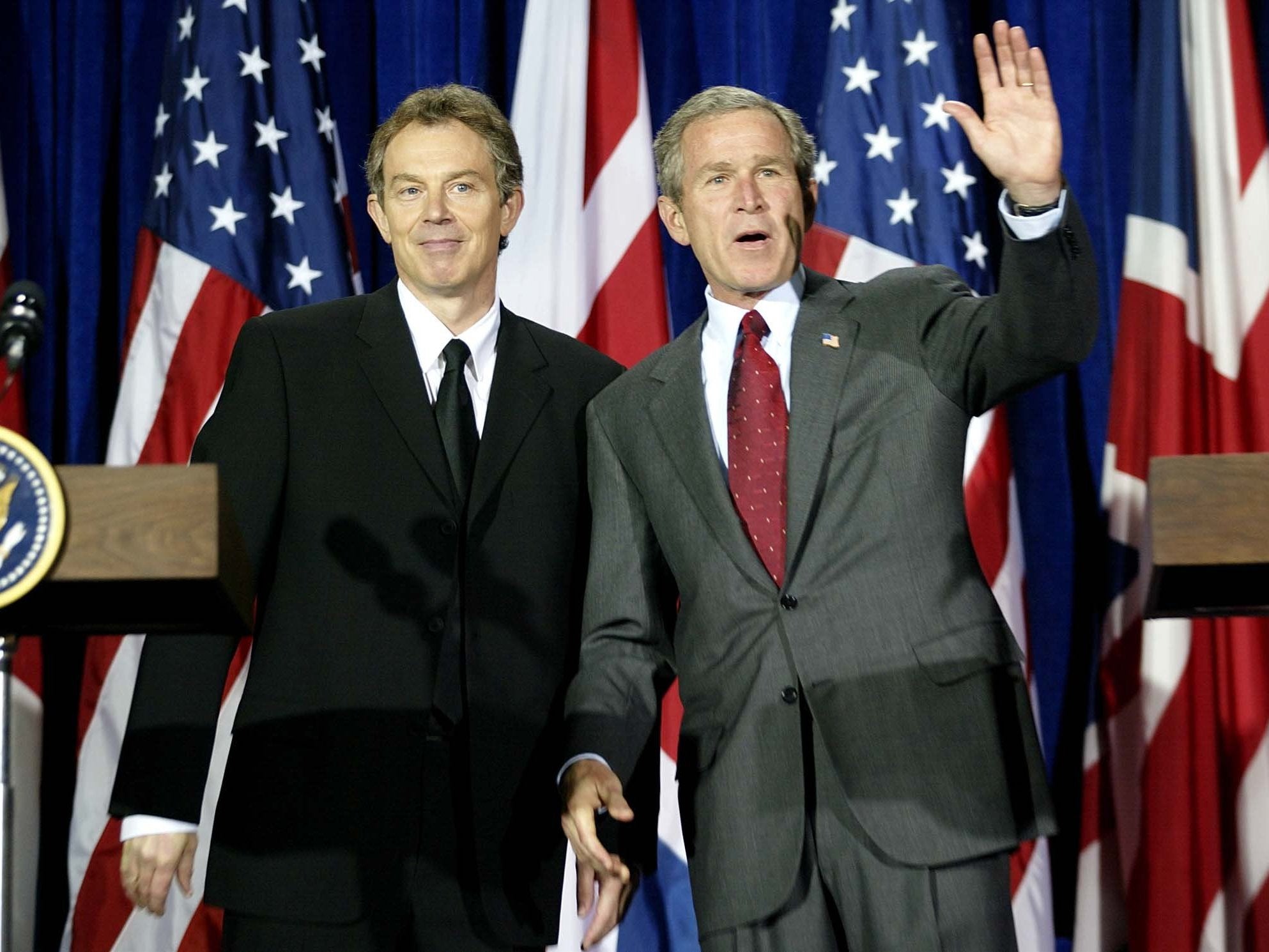 Special relationship: Blair and Bush in 2002