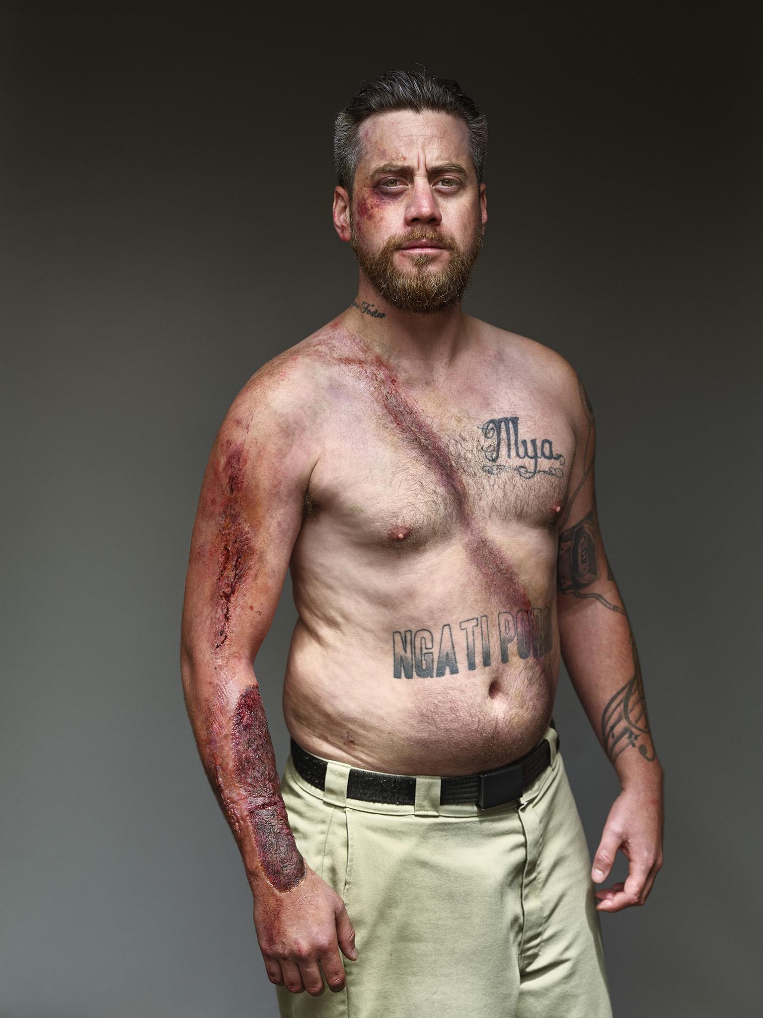 Kahutia was heading back from his nephew's home when his car rolled on a coner, flipped and hit a tree