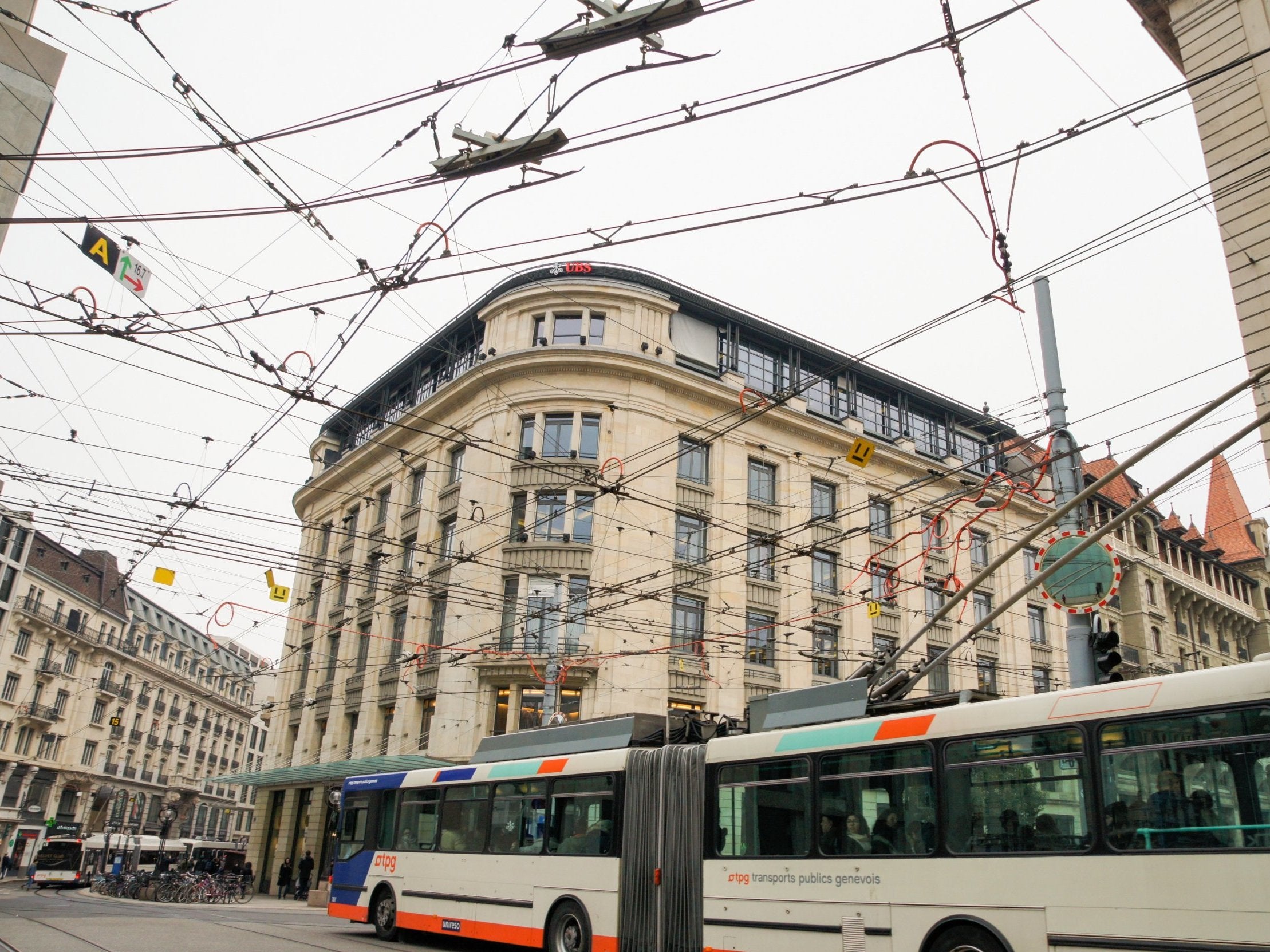 The Geneva trolleybus initially opened in 1942