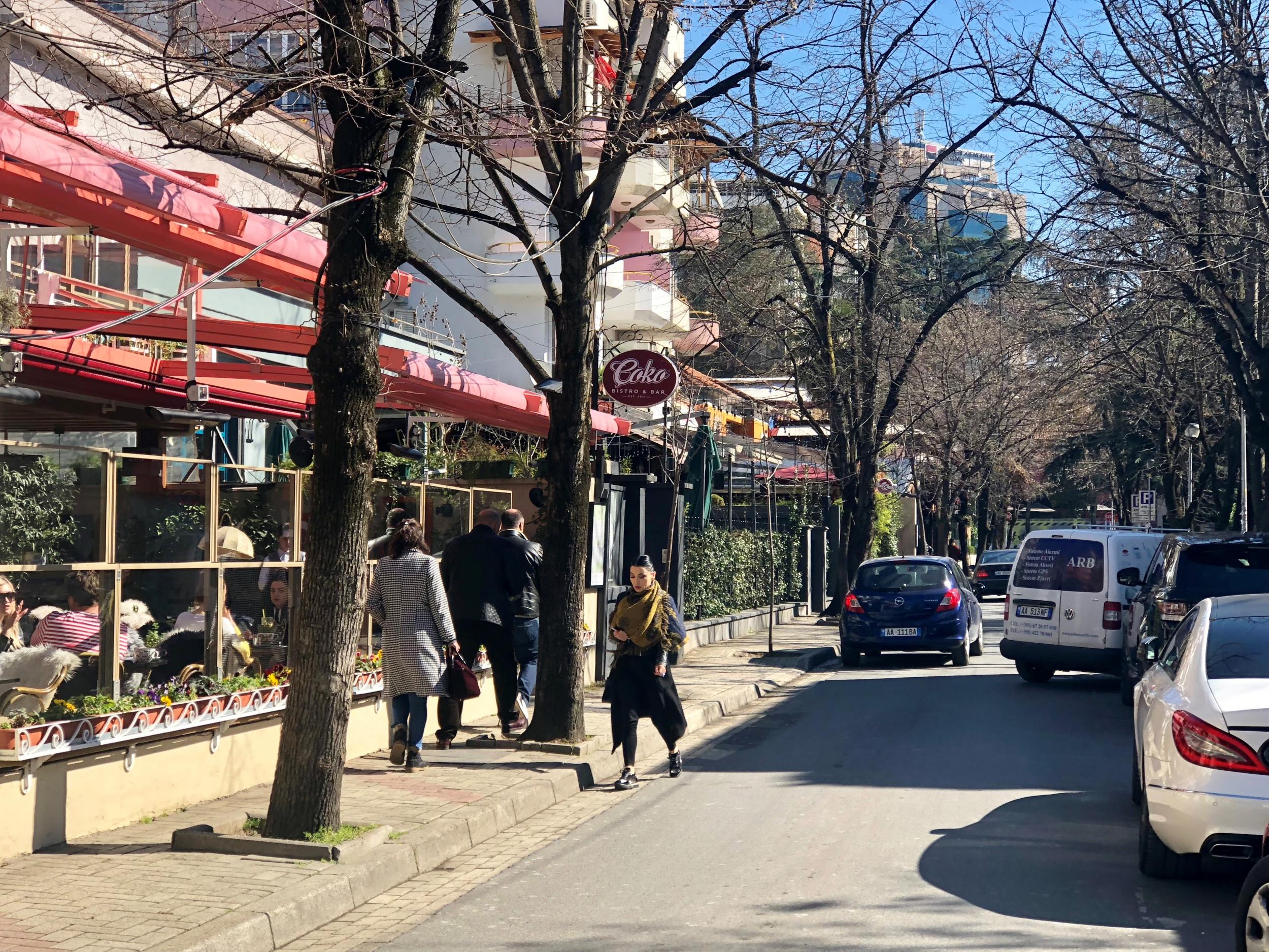 The gentrifying Blloku district