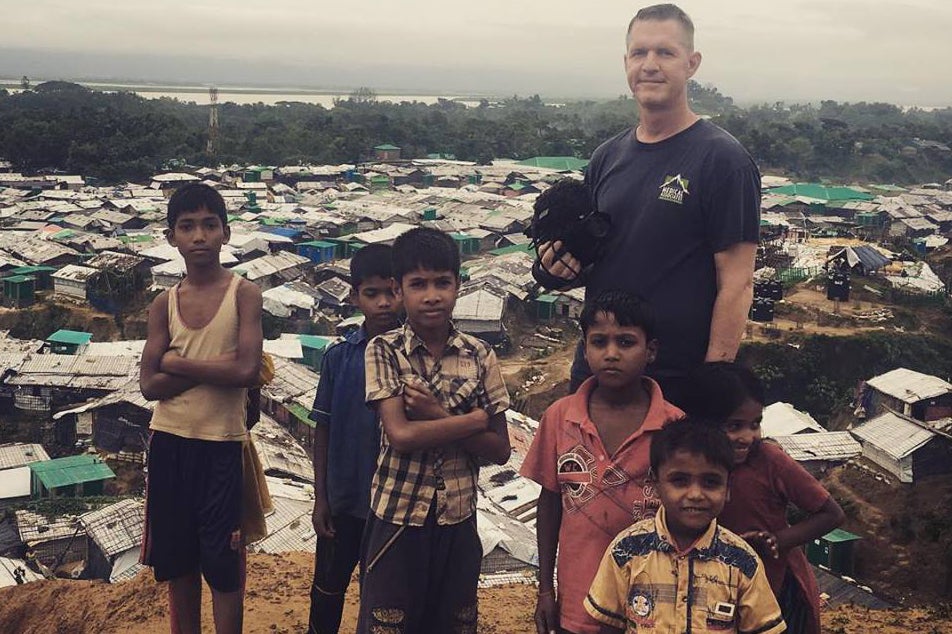 At Nayapara Rohingya refugee camp in Bangladesh last year (Andrew Berends/Facebook)