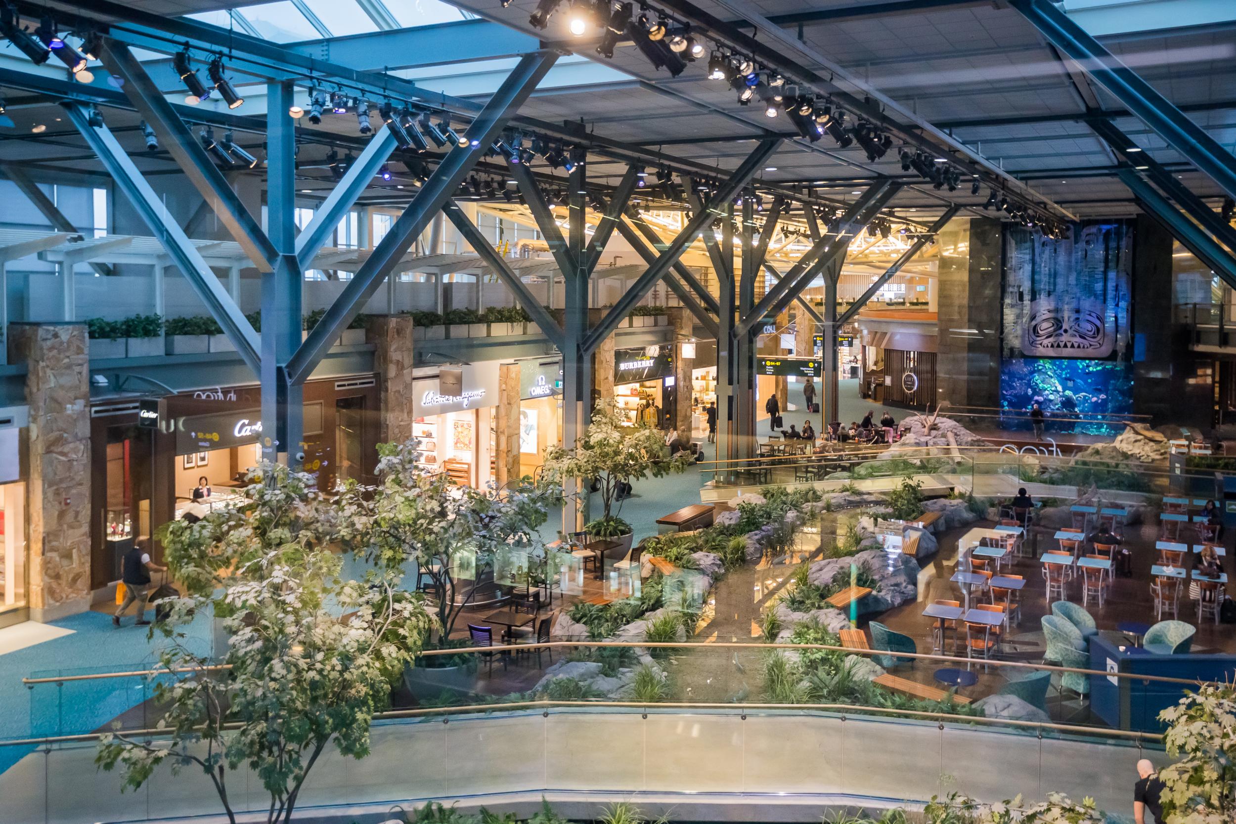 Vancouver International Airport scored top marks for outdoor and green space