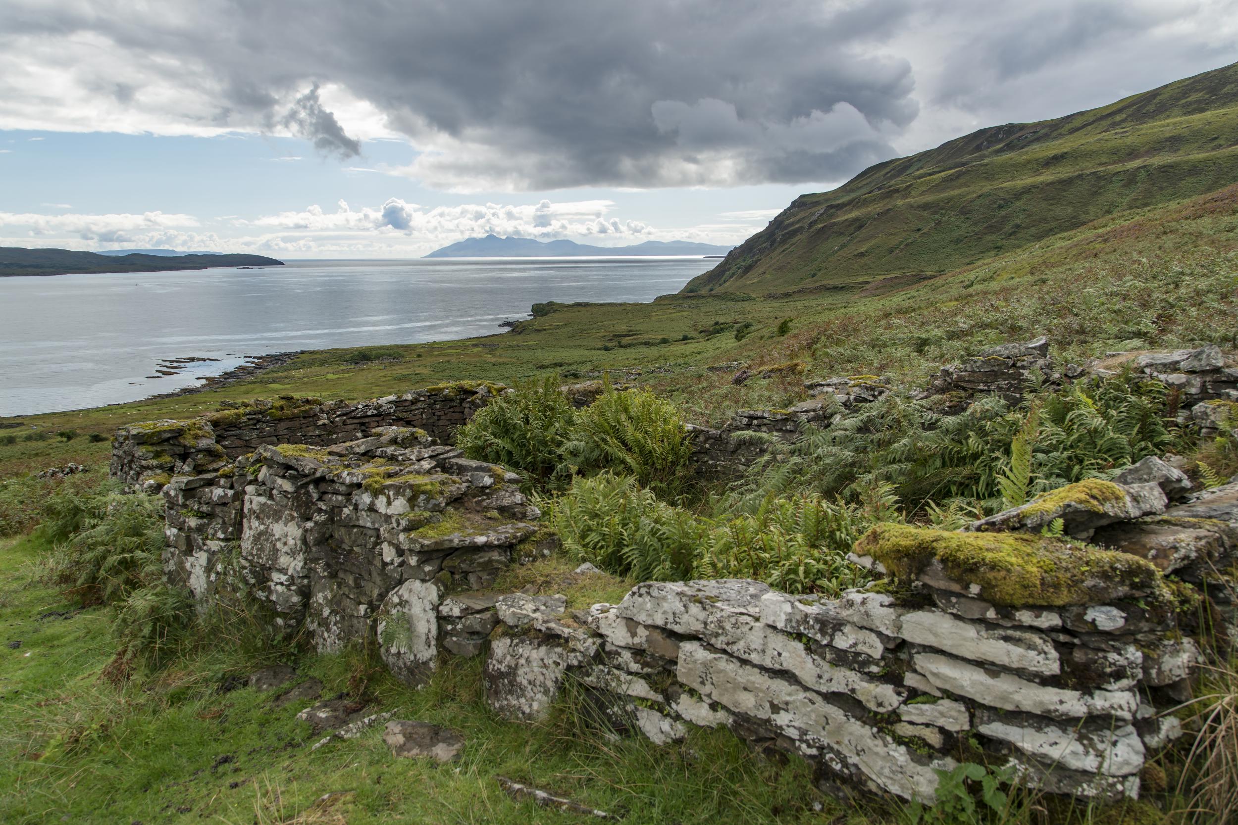 The deserted township of Boreraig on the Isle of Skye