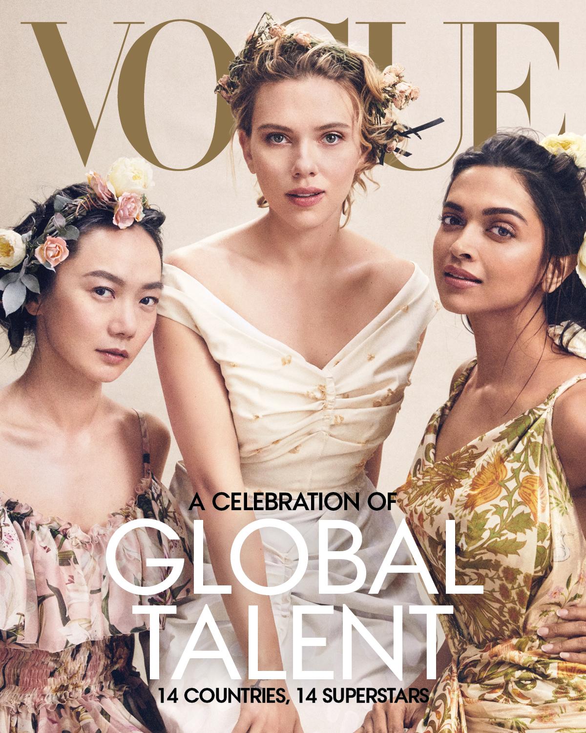 US Vogue features 14 actresses from 14 countries on April edition (Vogue)