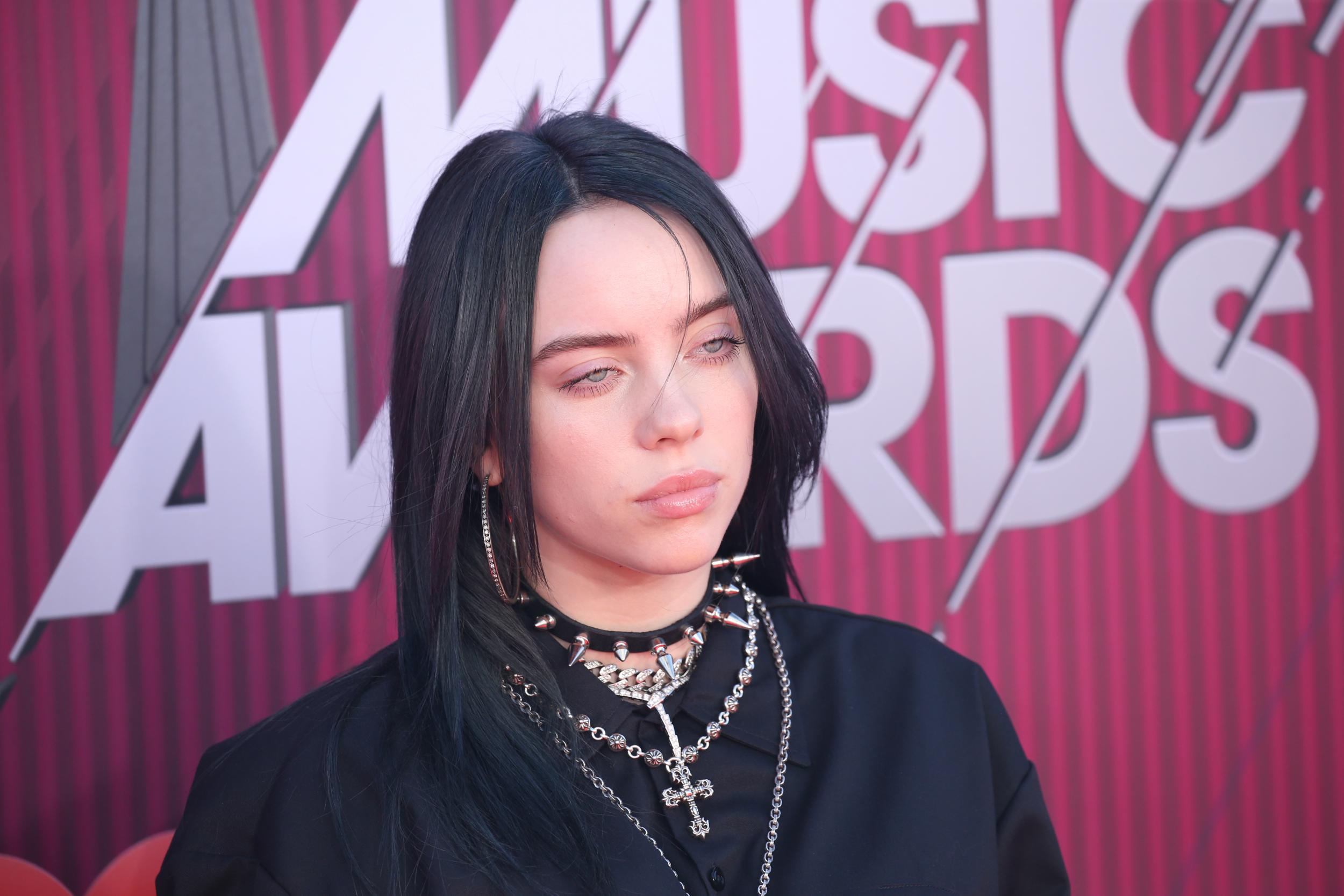 A recent image of pop sensation Billie Eilish sparked online debates about objectification (Getty)