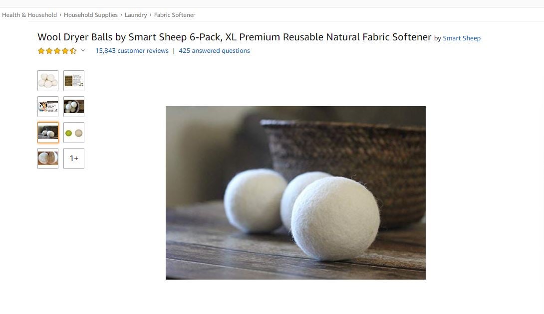 Smart Sheep reusable wool dryer balls