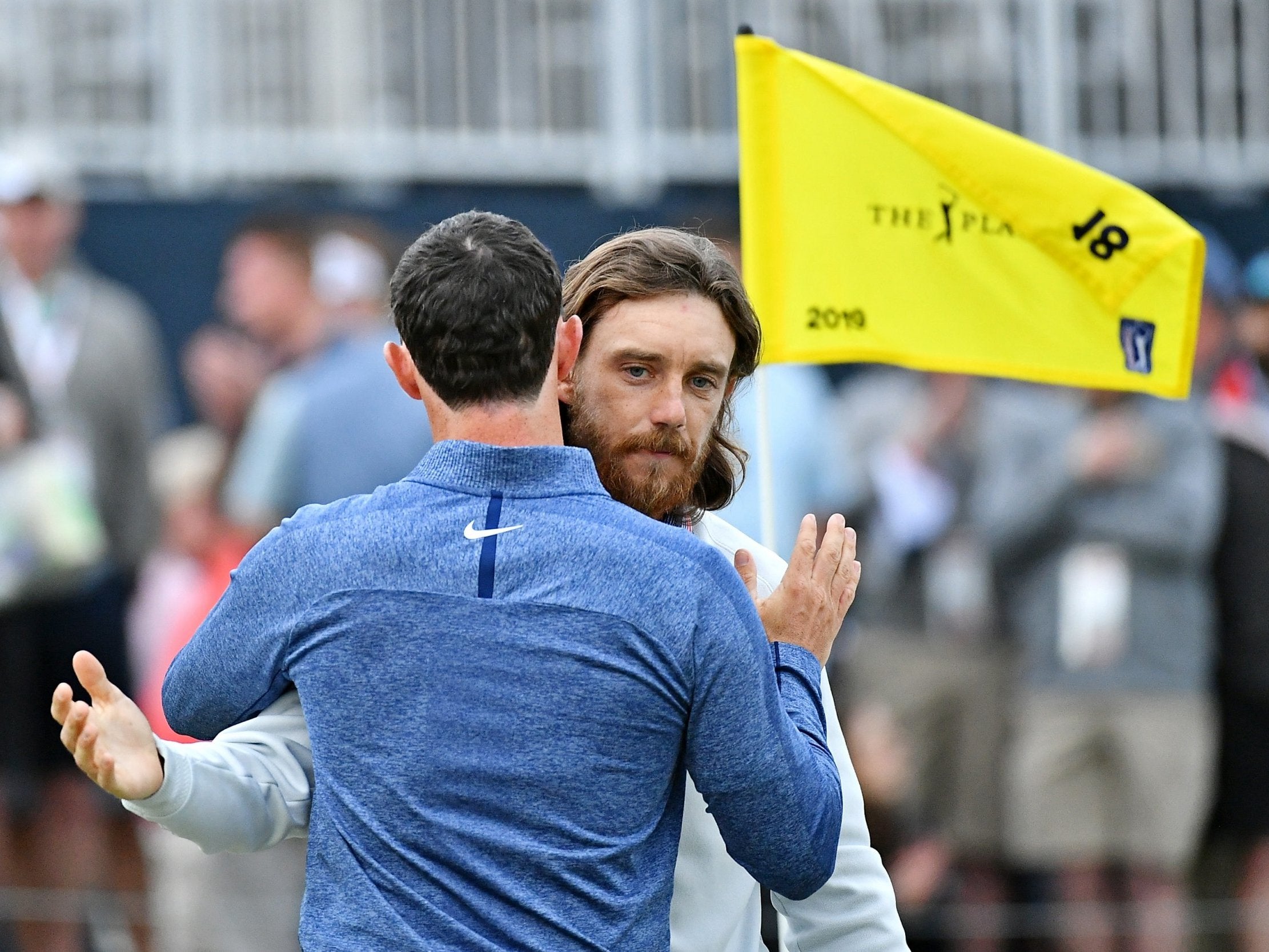 Tommy Fleetwood and Rory McIlroy remain level but are one shot off the lead