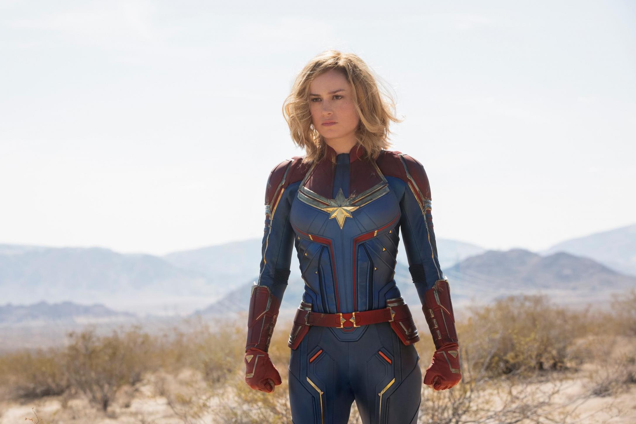 Brie Larson in ‘Captain Marvel’