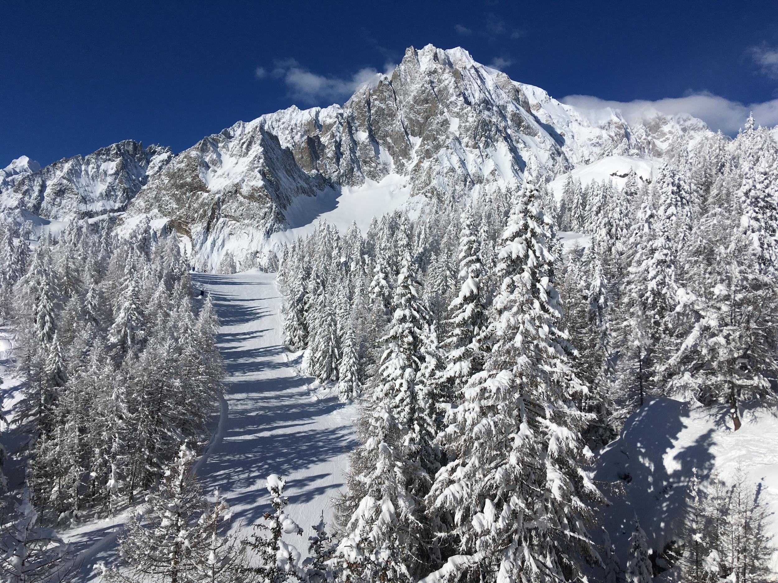 Courmayeur's ski area is small but lovely