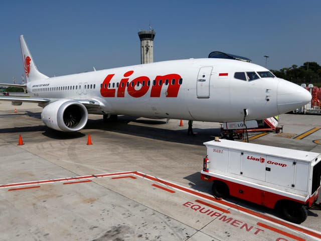 Lion Air's Boeing 737 Max 8 airplane is parked on the tarmac of Soekarno Hatta International airport near Jakarta, Indonesia, 15 March 2019.