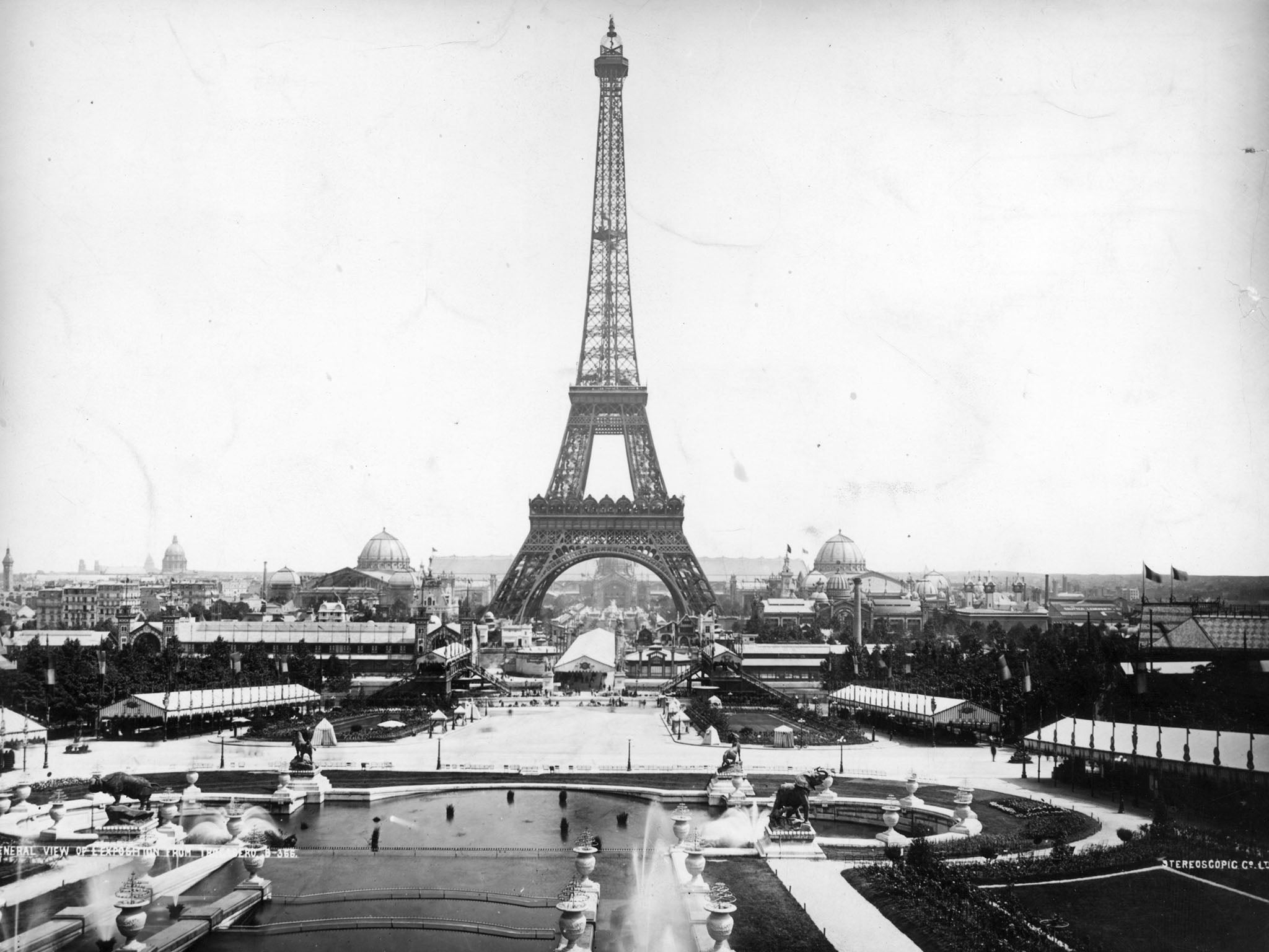 The Eiffel Tower in 1889