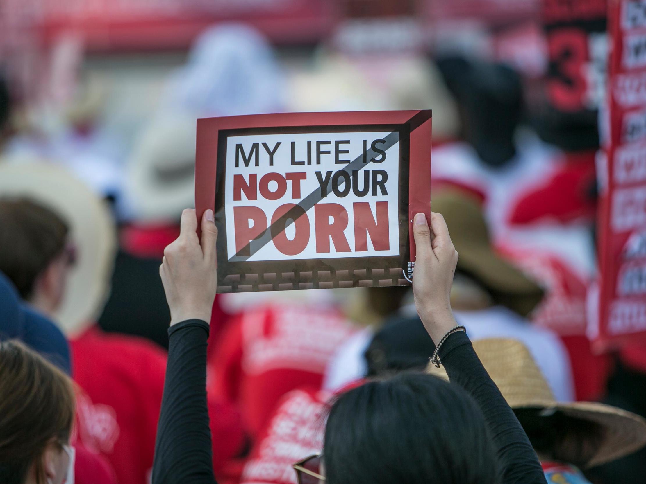 South Korean women protest over 'spycam porn' in Seoul