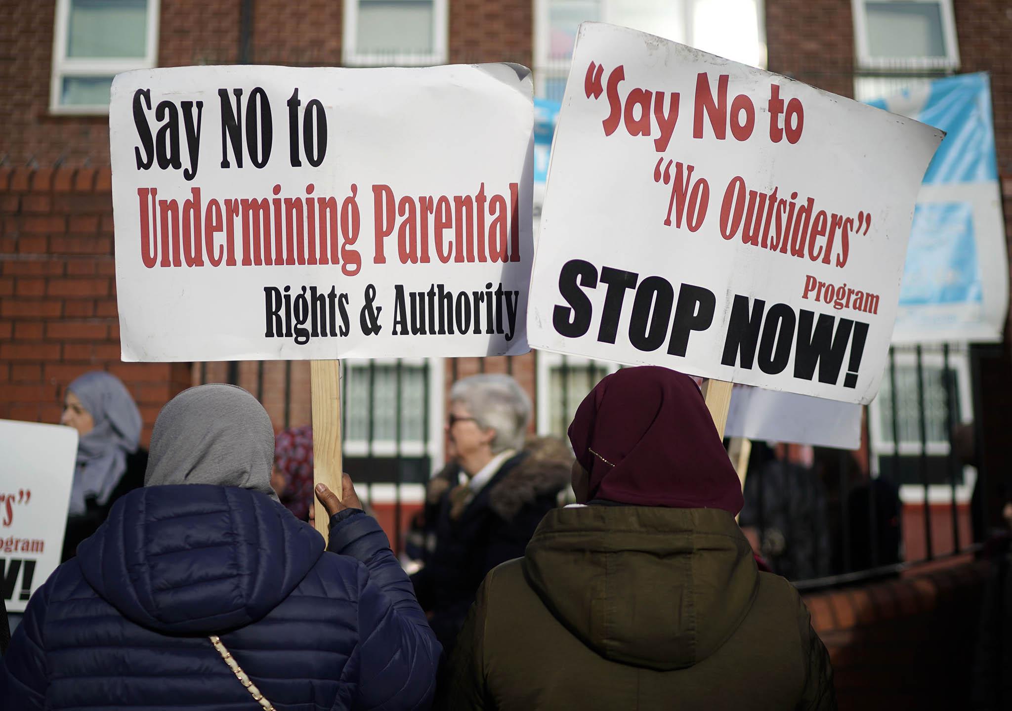 Teachers at two Birmingham schools that faced protests repeatedly called on the government to do more