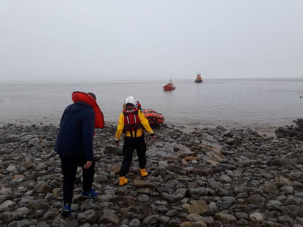 RNLI volunteers rescue men stranded on Flat Holm Island