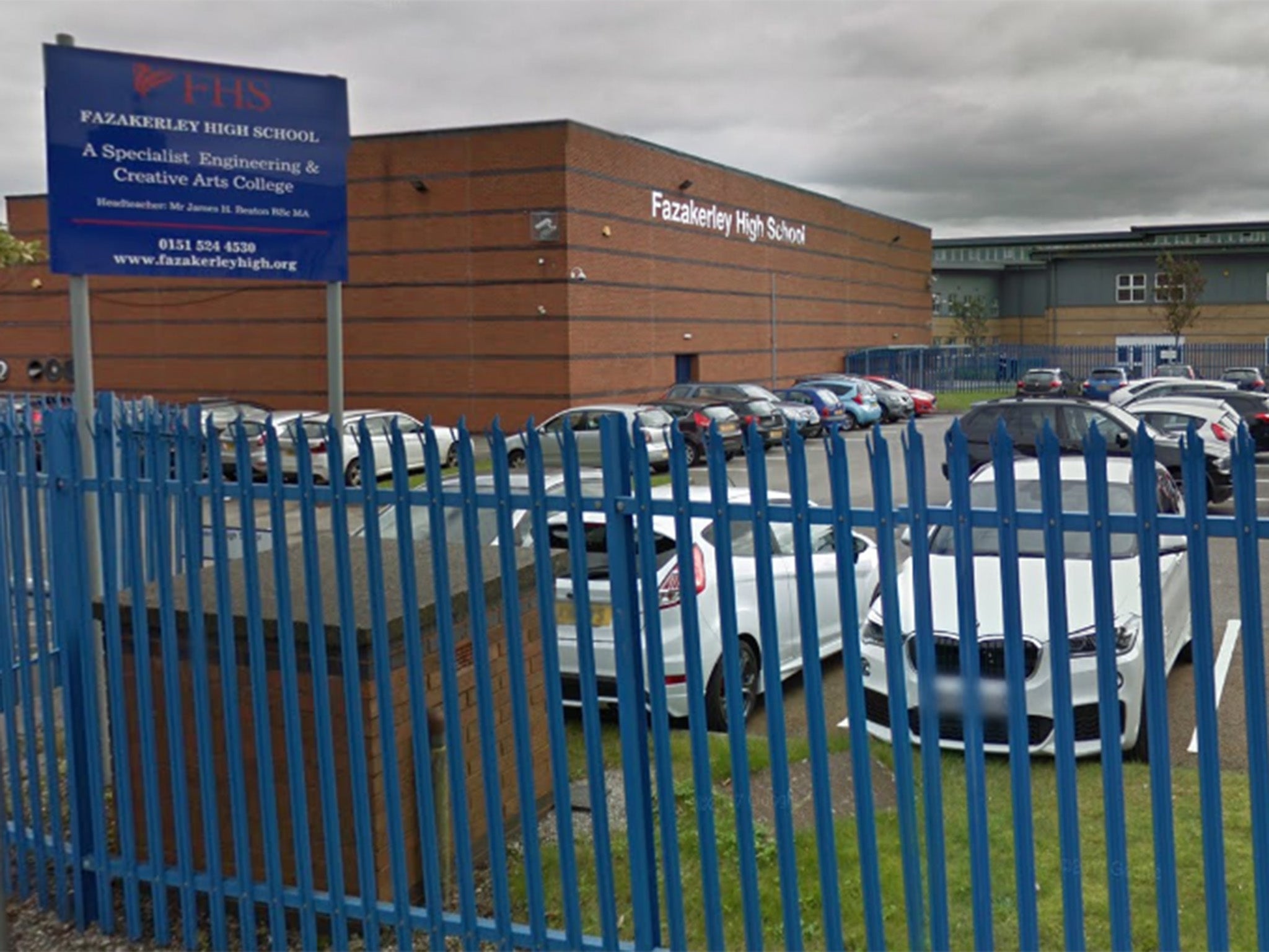 Fazakerley High School, where the incidents took place