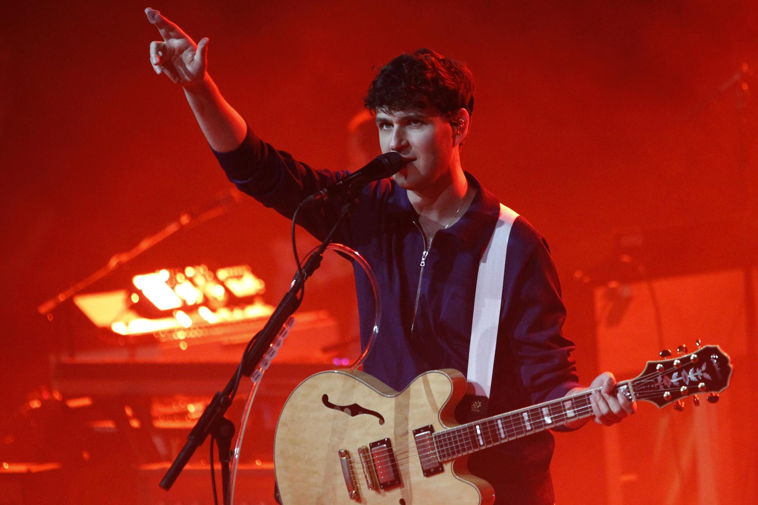 Ezra Koenig of Vampire Weekend performs on stage at EartH Hackney on 21 March 2019