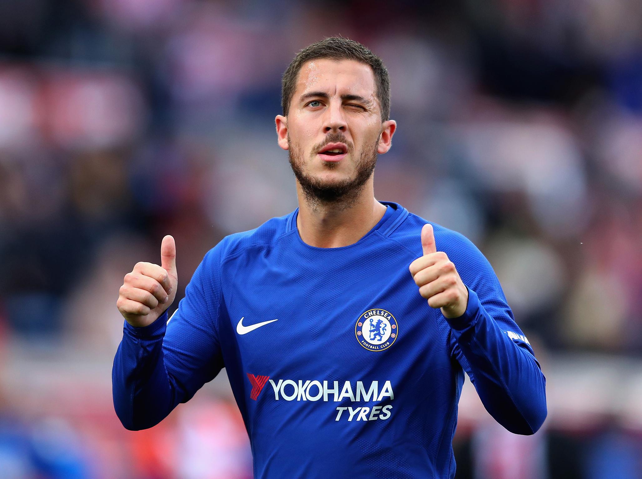 Hazard has just over one year left on his Chelsea contract (Getty)