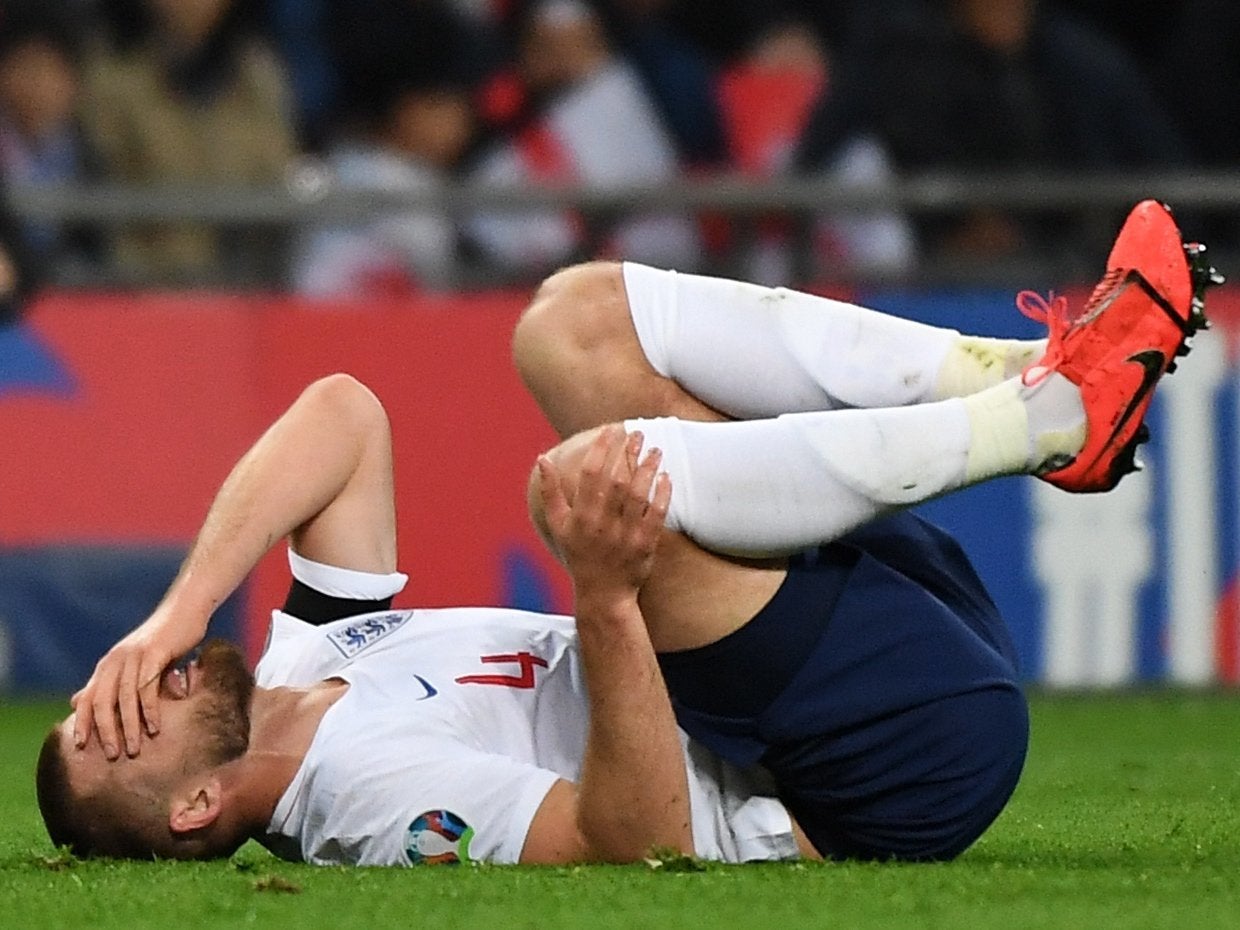 Eric Dier suffered injury in England's 5-0 victory over Czech Republic