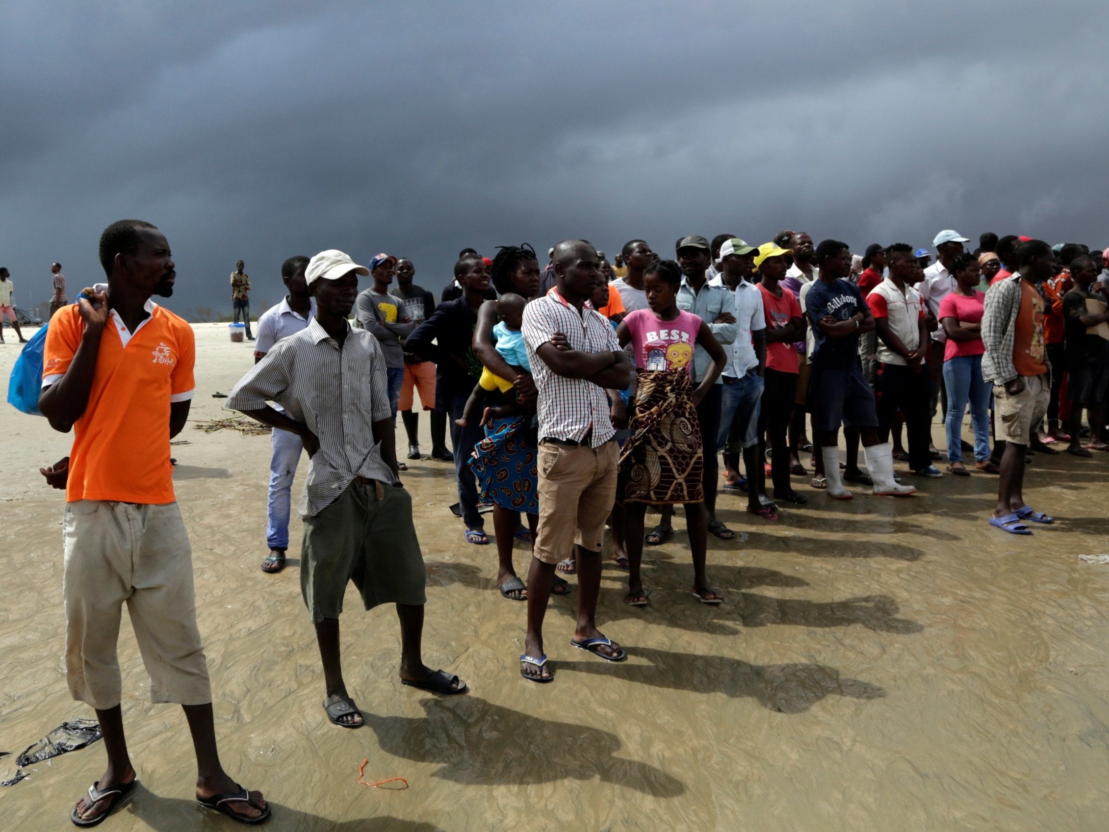 People are desperately searching for family members separated by the flooding, destruction and death brought by the cyclone