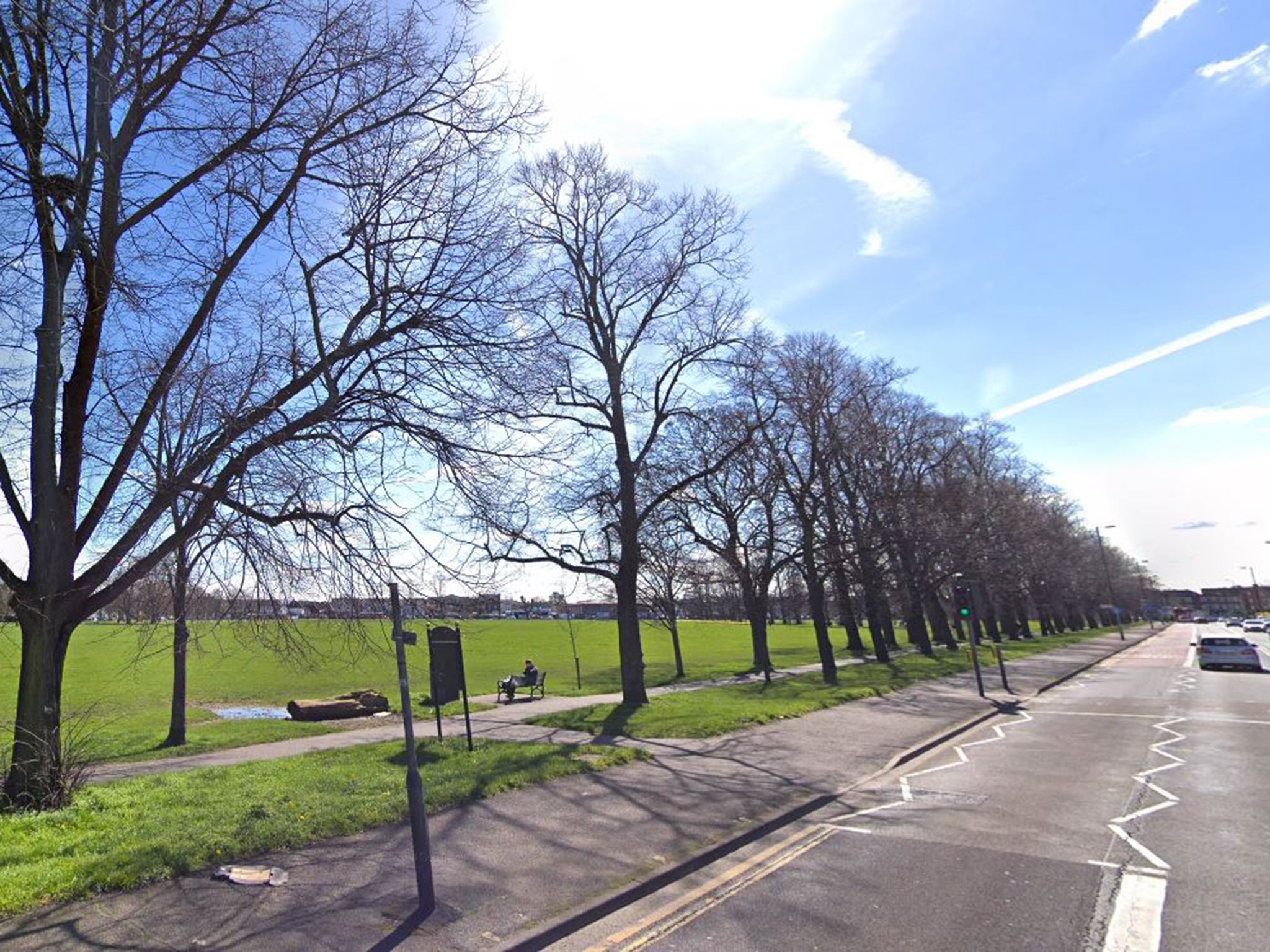 Officers were called to the scene in Figges Marsh, Mitcham, at 5.40pm on Sunday