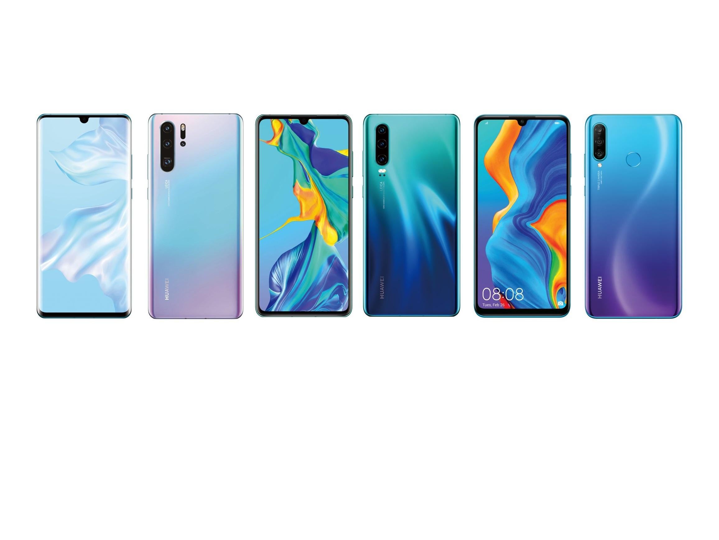 The full range of Huawei smartphones - the P30 Pro, P30 and P30 Lite - were revealed by notorious leaker Evan Blass