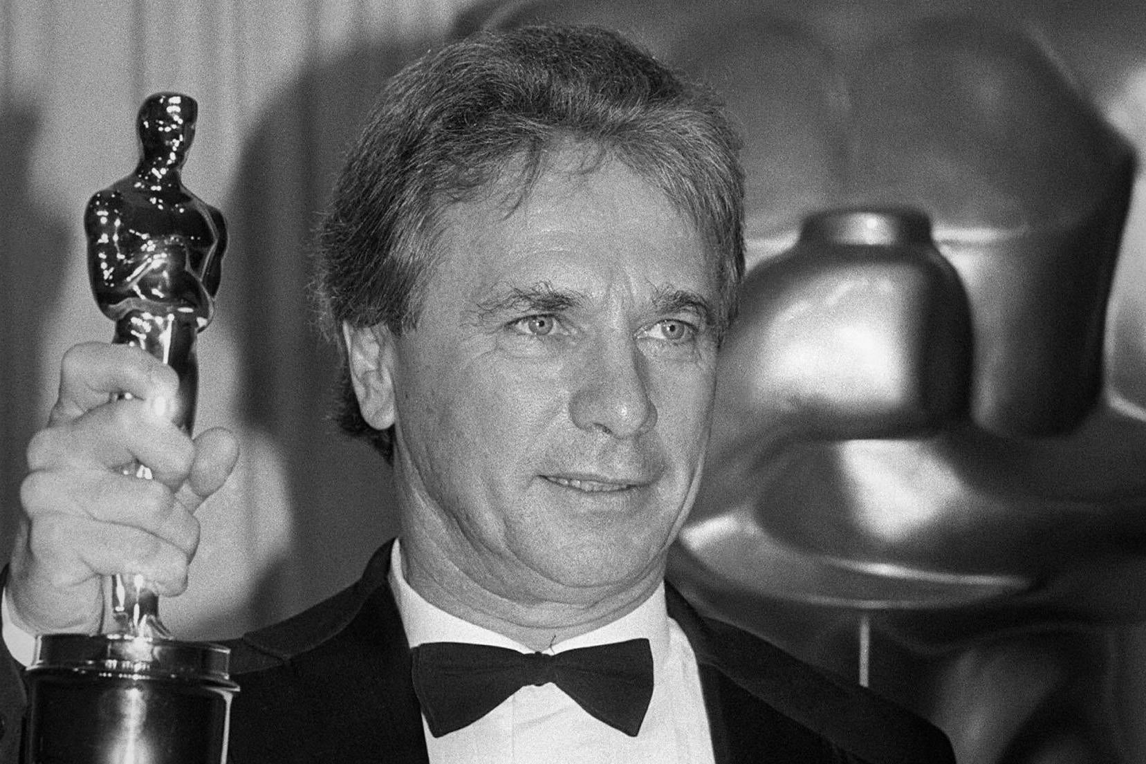 The composer with his Oscar for ‘A Passage to India’ in 1995