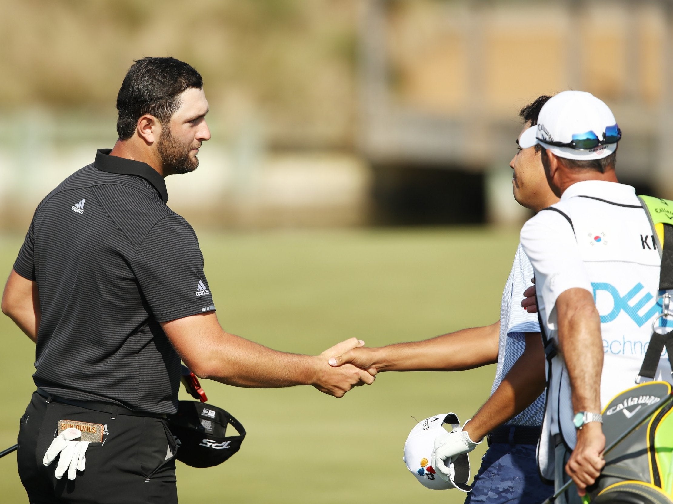 Jon Rahm recorded the biggest win of the day with a 7&amp;5 victory over Si Woo Kim