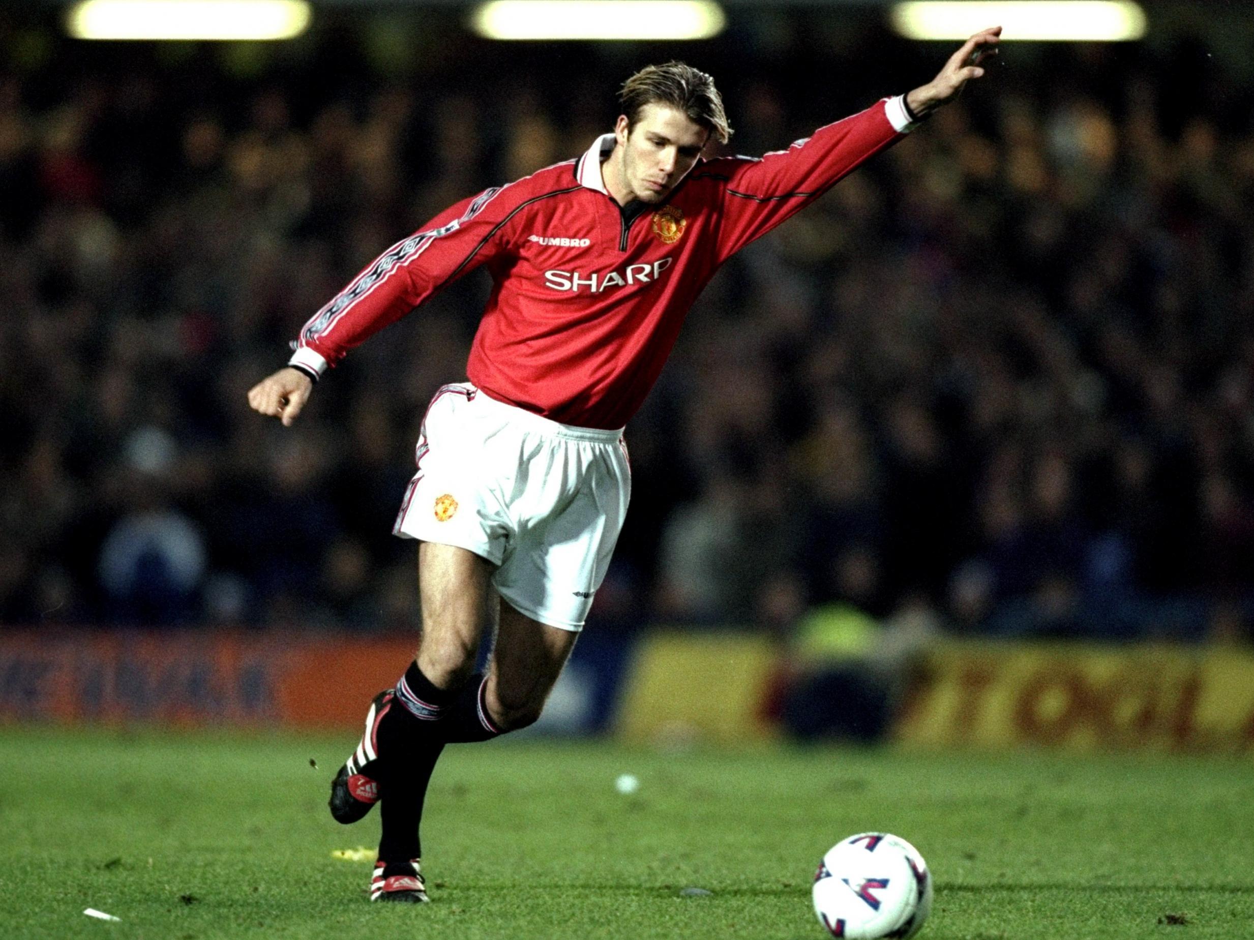 Beckham's right foot was one of the game's most dangerous weapons (Getty Images)