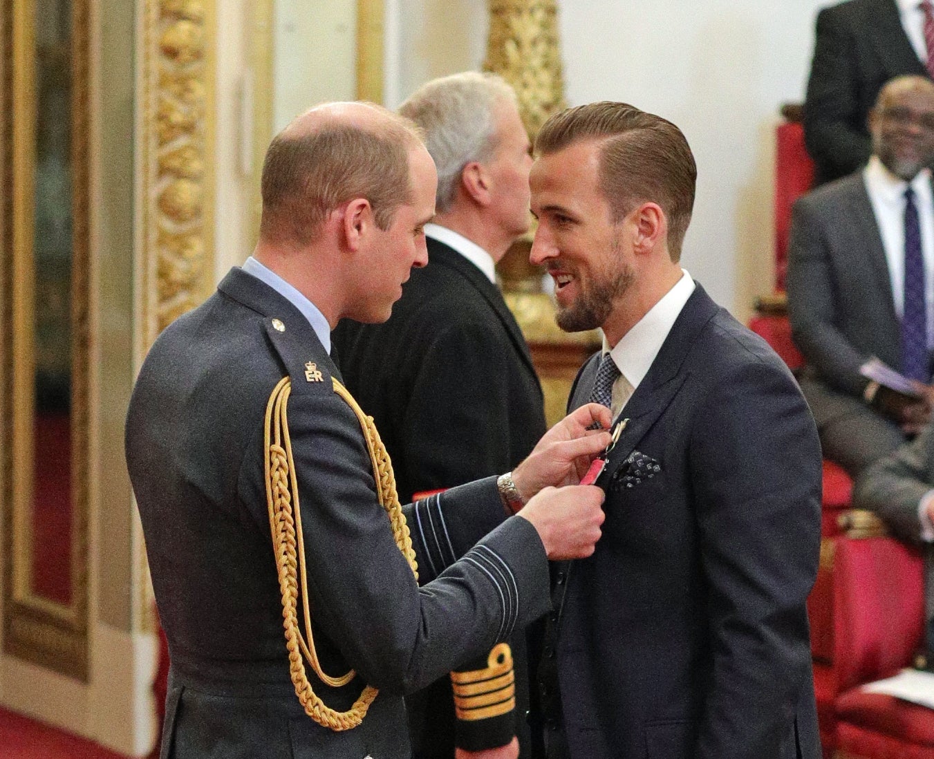 Harry Kane received his gong from Prince William after being recognised in the New Year’s honours list