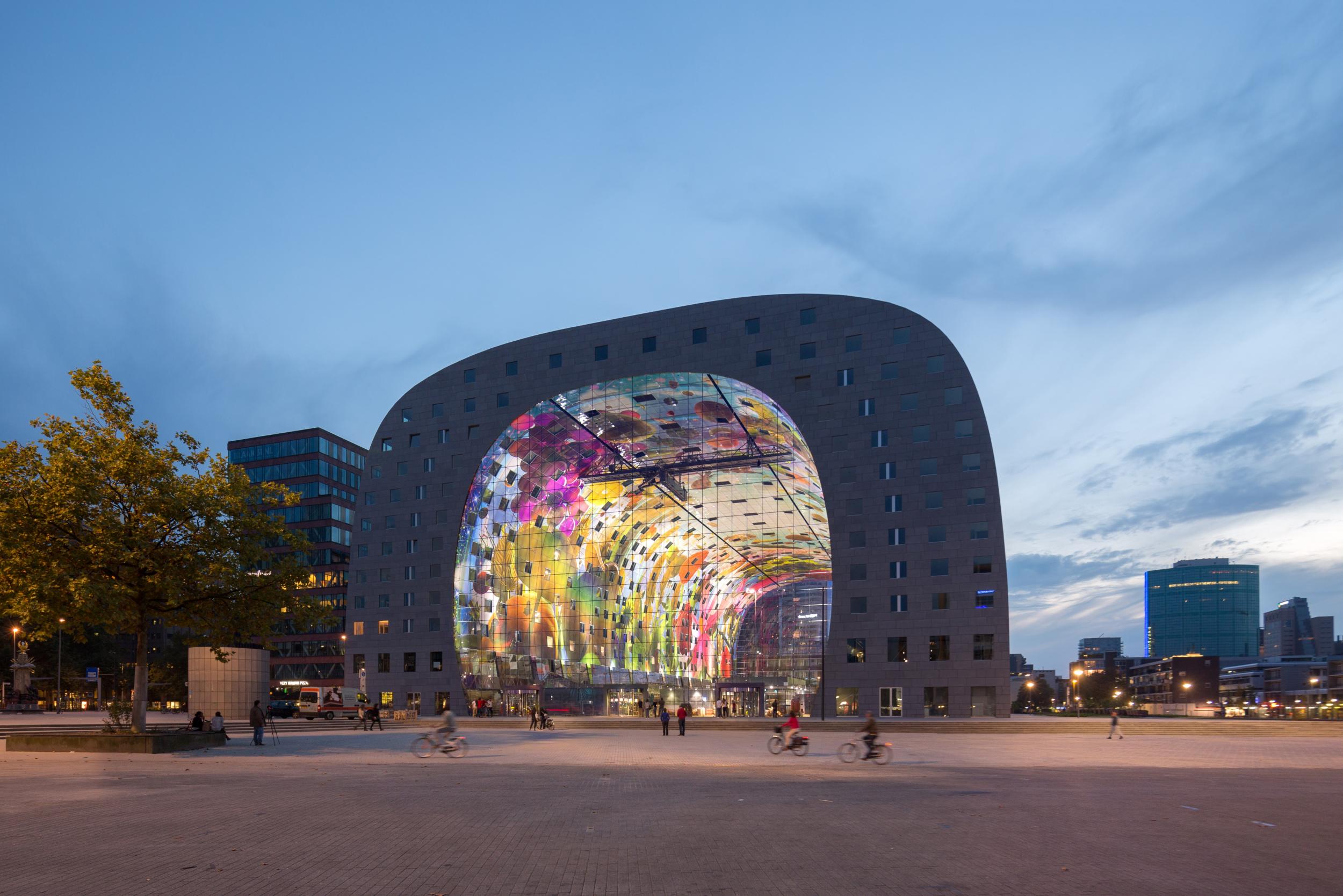 Rotterdam's horseshoe-shaped Markthal