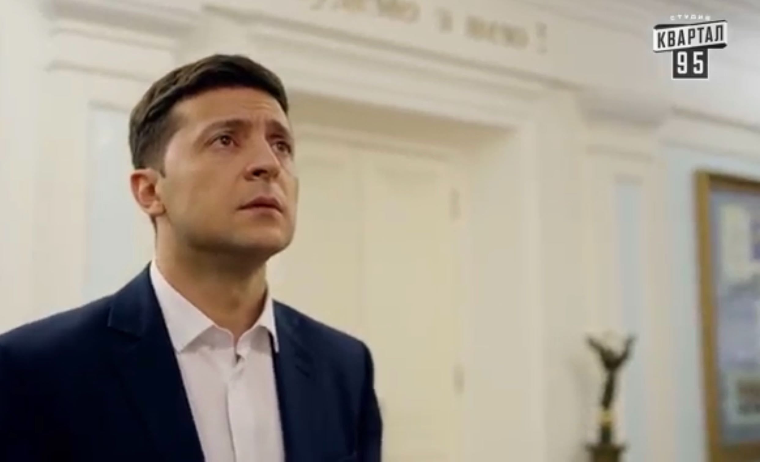 Volodymyr Zelensky’s onscreen alter-ego Vasily Goloborodko
