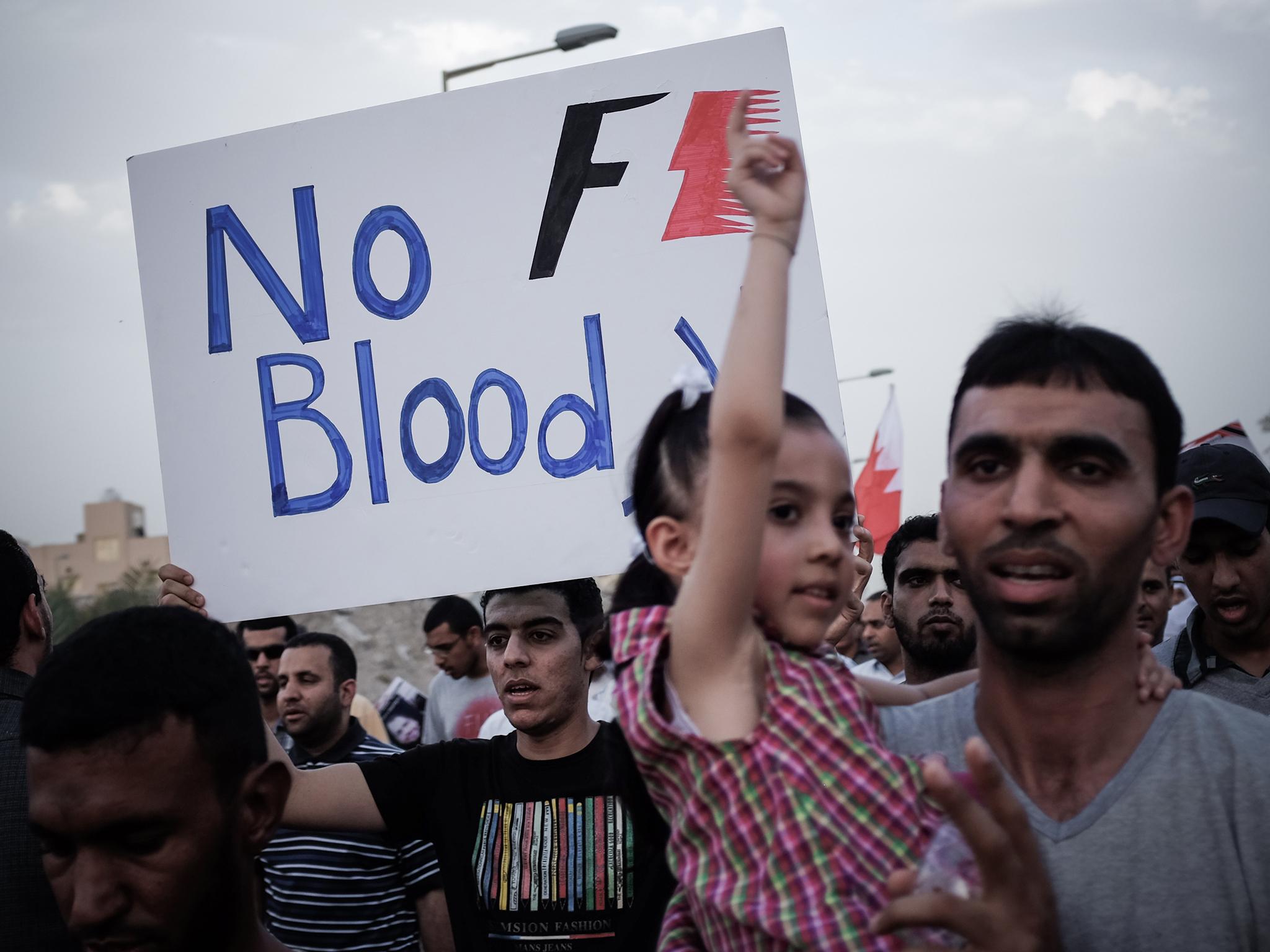 There have been numerous protests against Formula One staging a Grand Prix in Bahrain