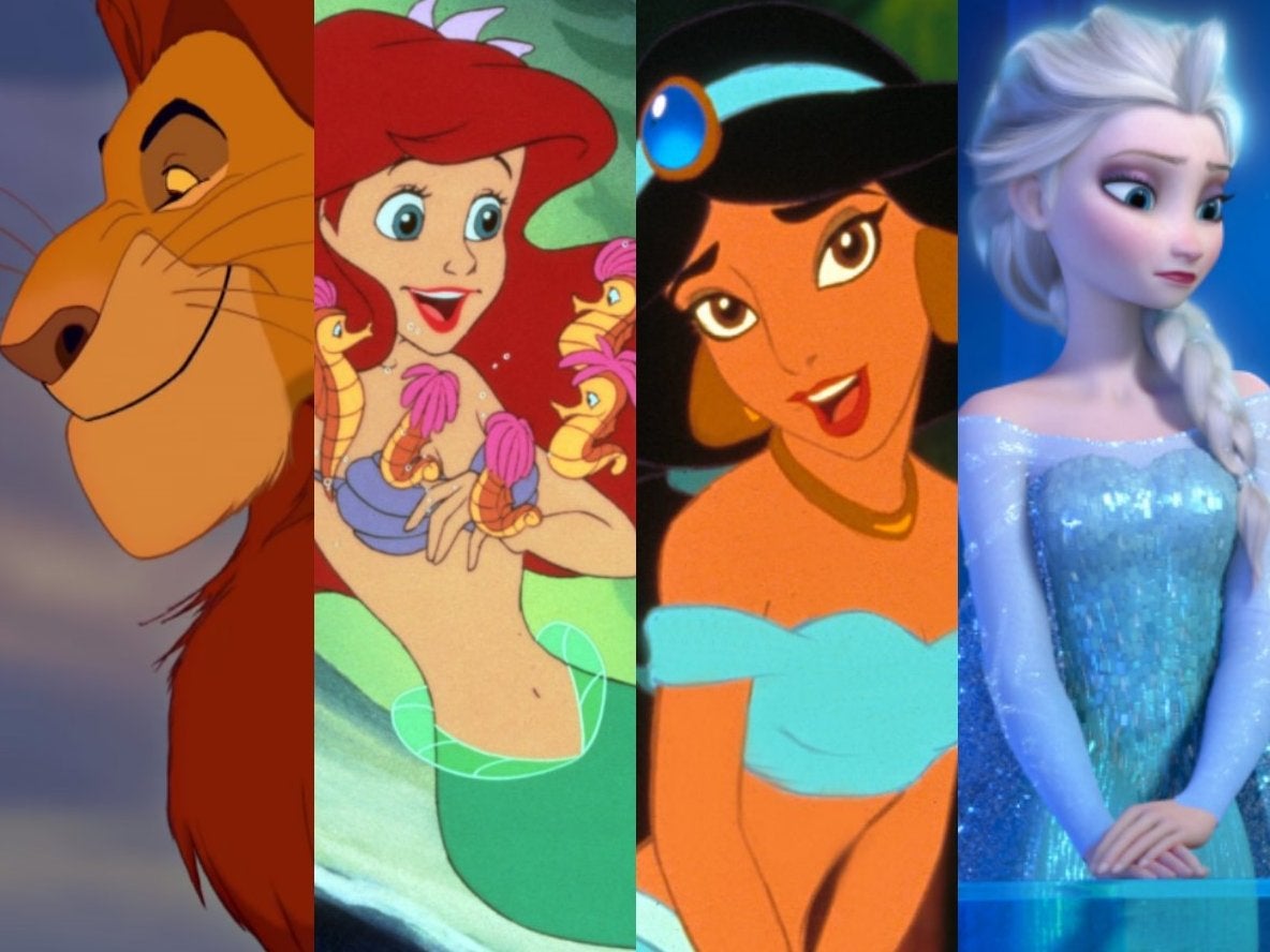 Animation celebration: (from left) ‘The Lion King’, ‘The Little Mermaid’, ‘Aladdin’ and ‘Frozen’