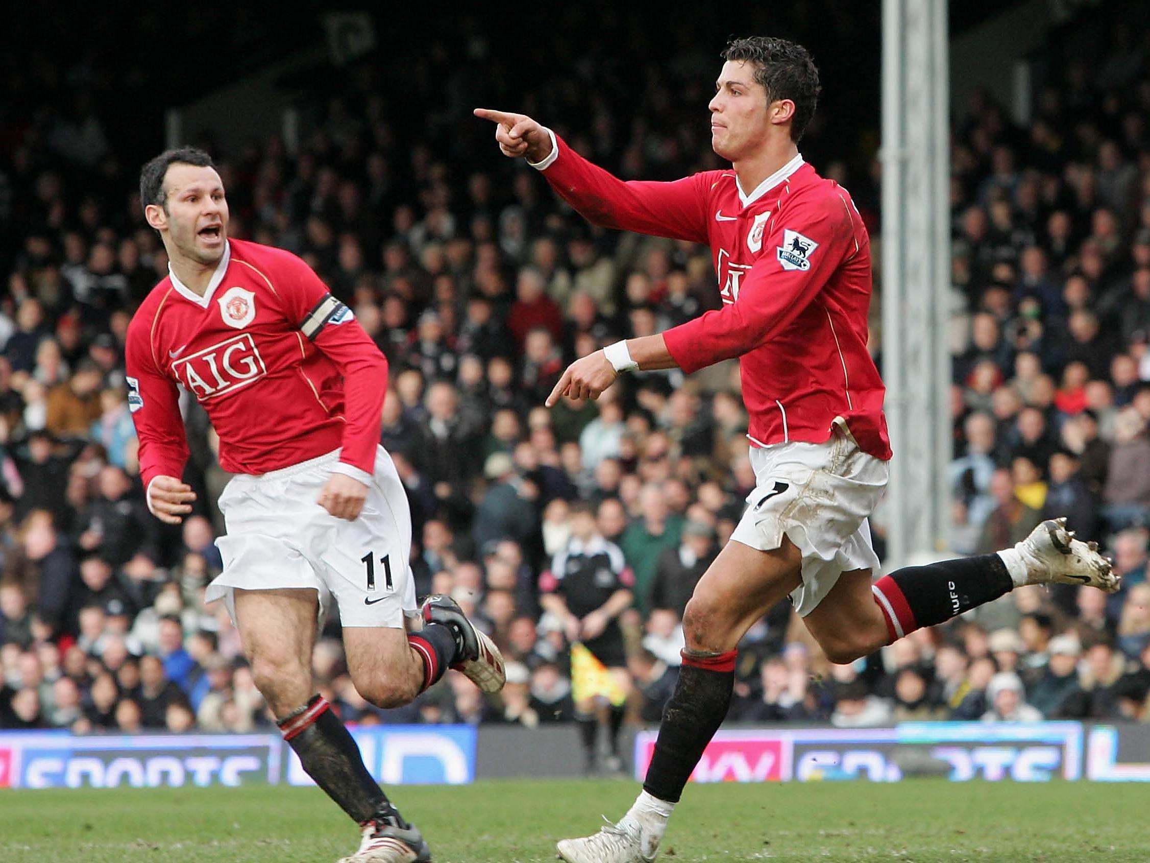 Ronaldo celebrates his winner vs Fulham