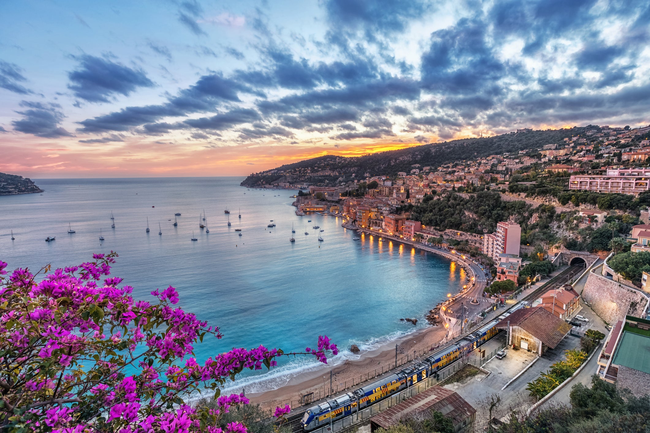 The line from Villefranche in the south of France goes into the Pyrenees