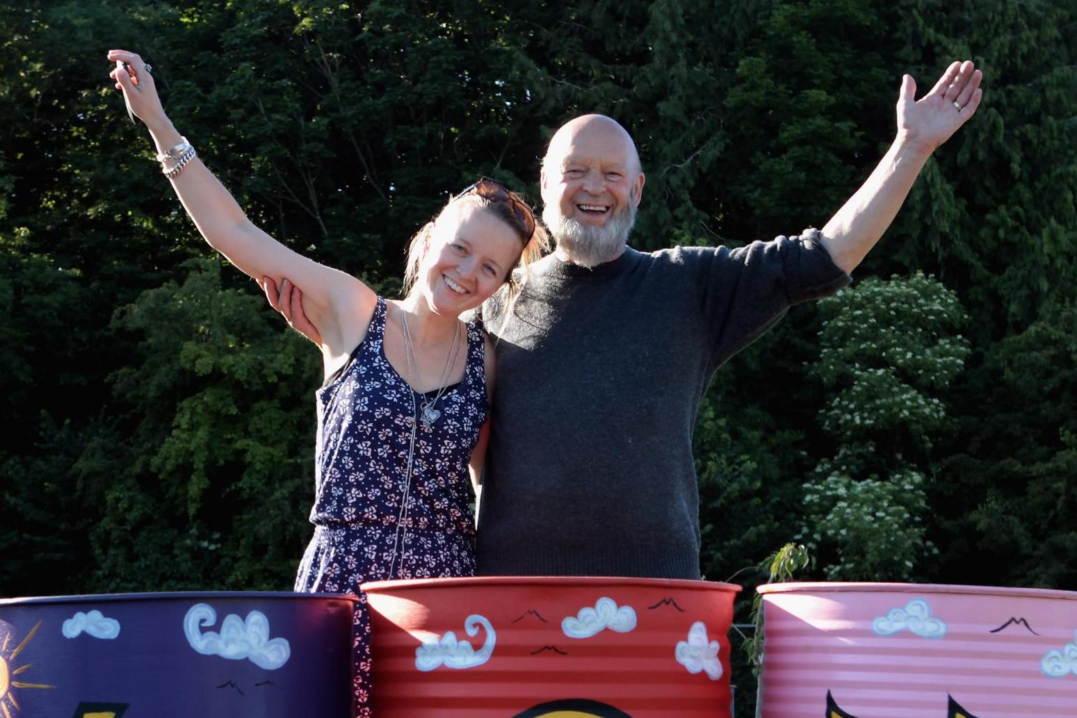 Festival founder Michael Eavis and his daughter, Emily Eavis