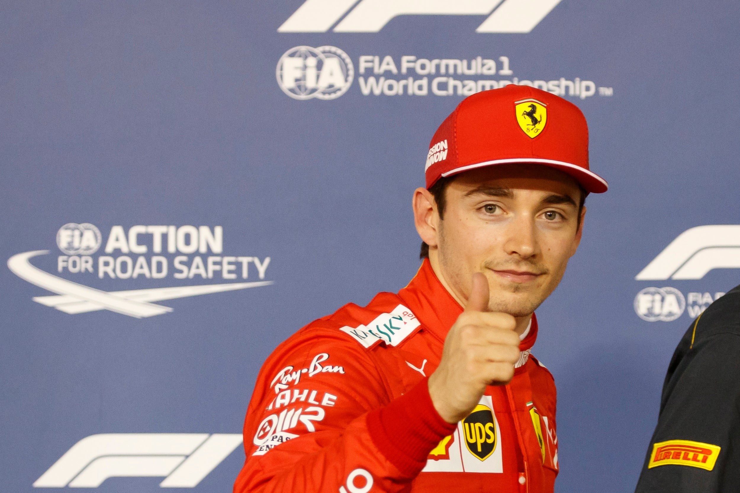 Charles Leclerc took the first pole position of his F1 career