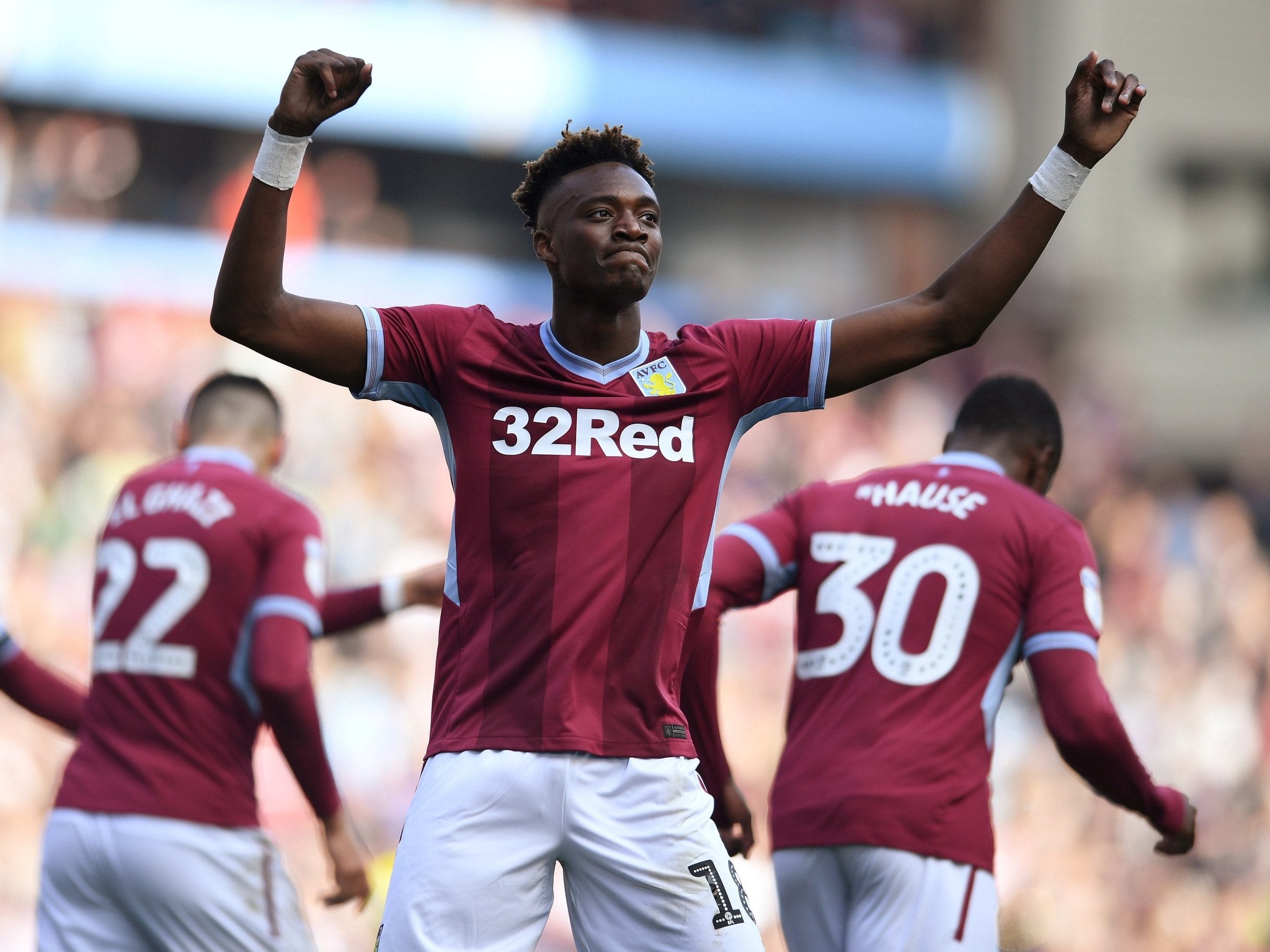 Tammy Abraham put Aston Villa ahead after eight minutes