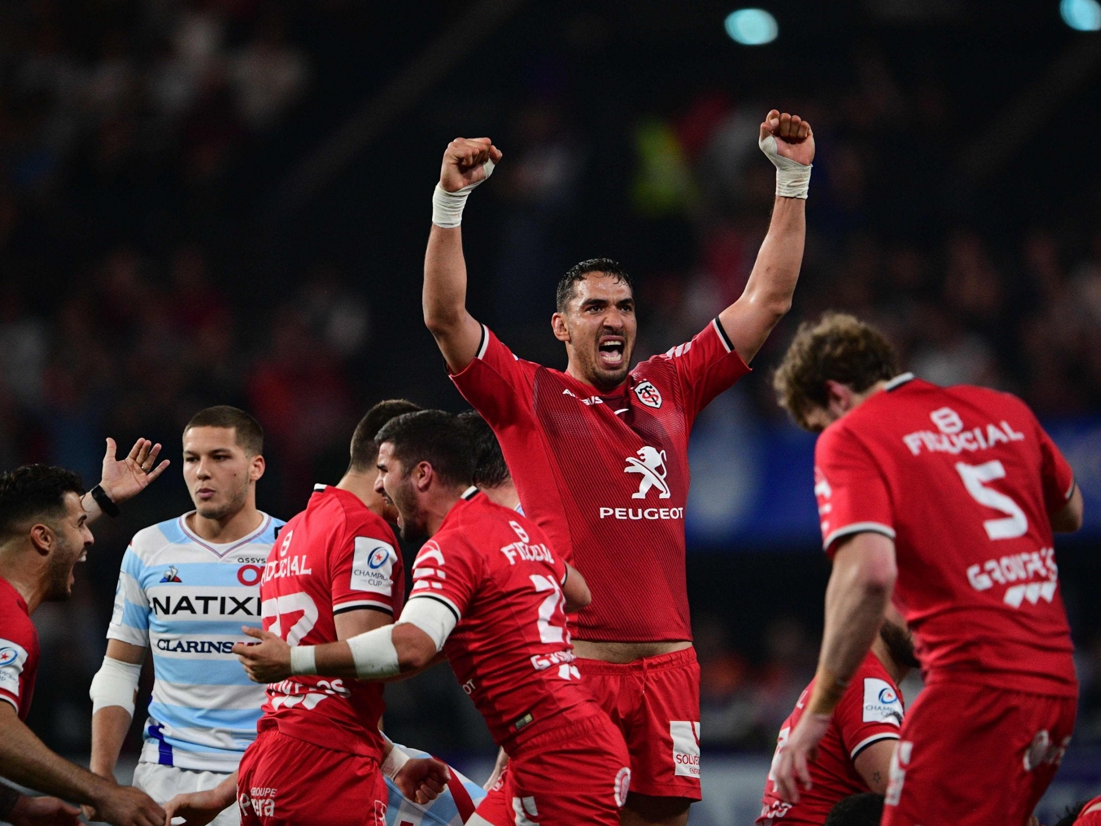 Toulouse celebrate victory over Racing