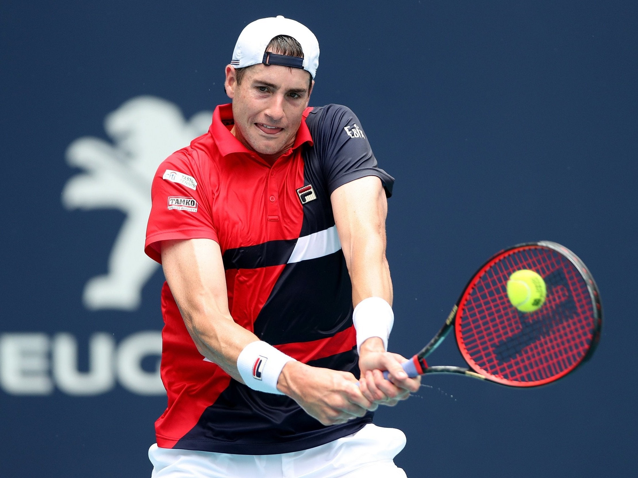 John Isner suffered with injury