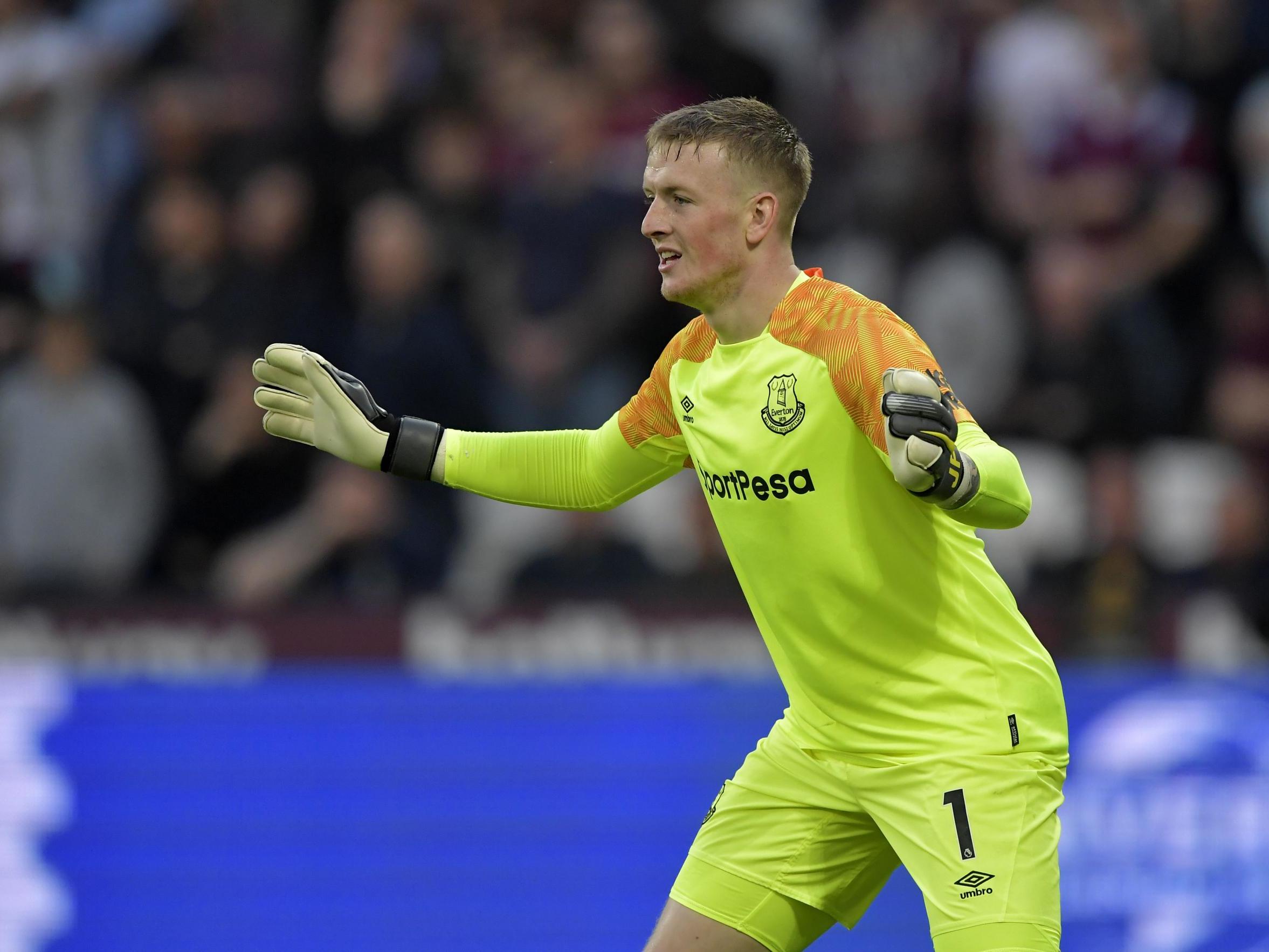 Jordan Pickford was caught up in a disturbance