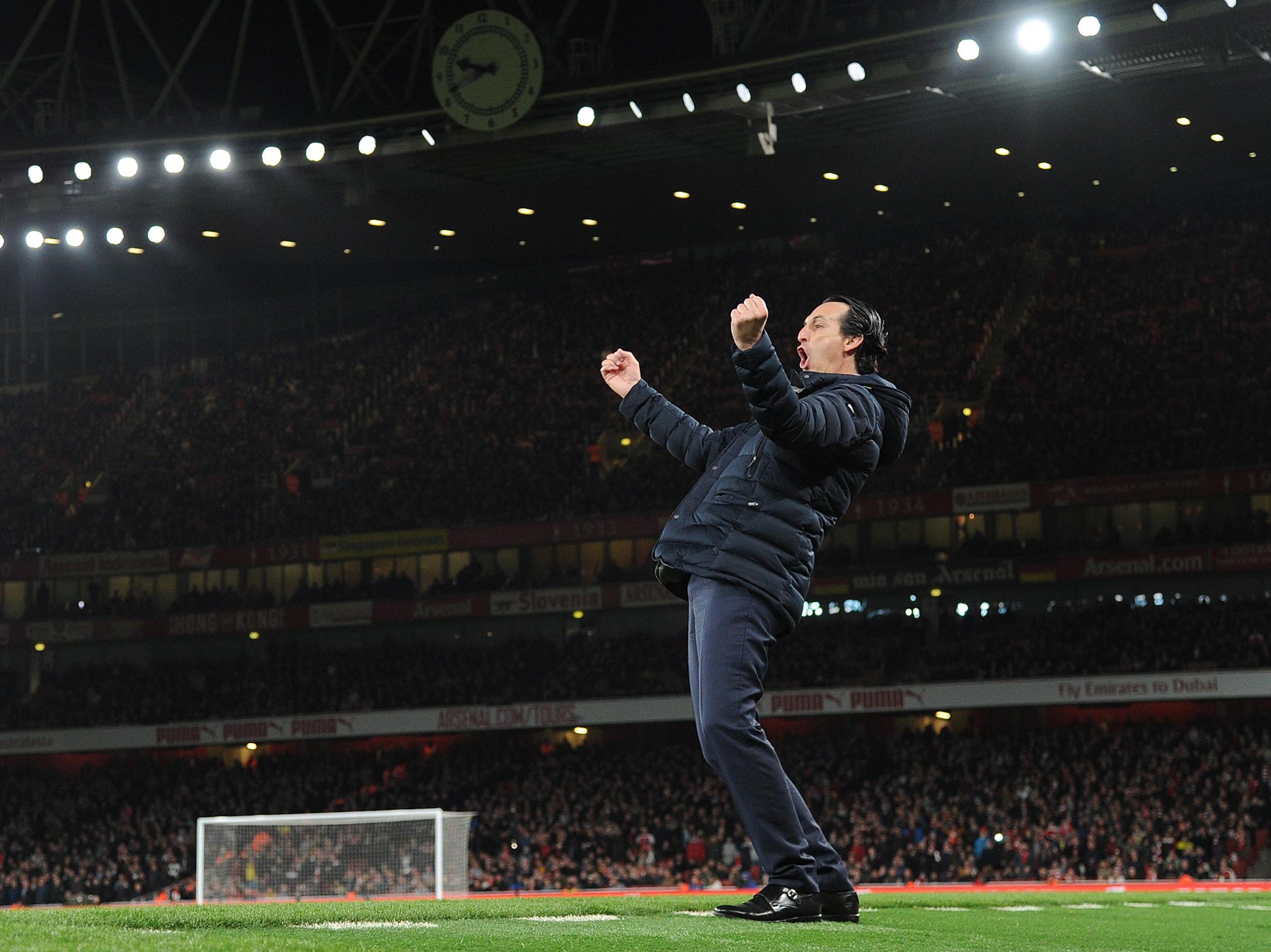 Unai Emery’s team are up to third (Arsenal FC via Getty)