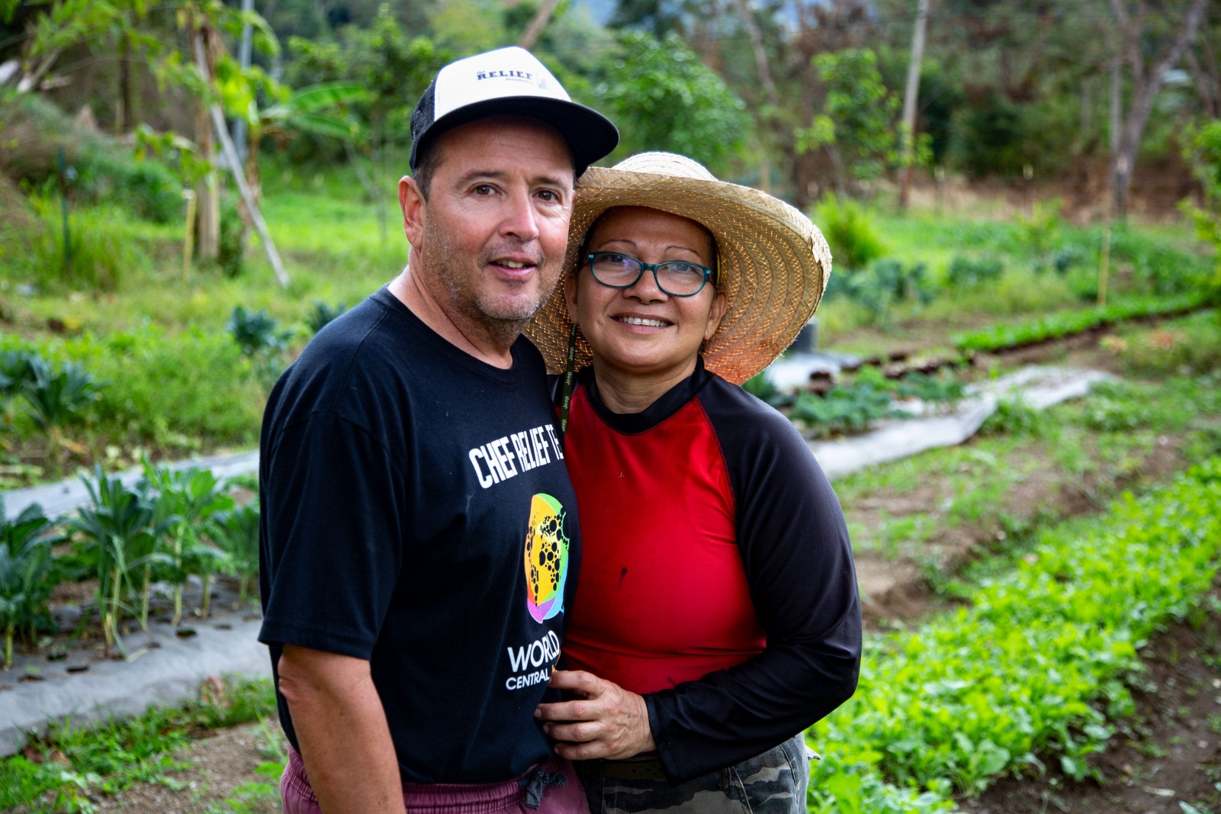 Abner and Marta Santiago at the El Reverdecer farm