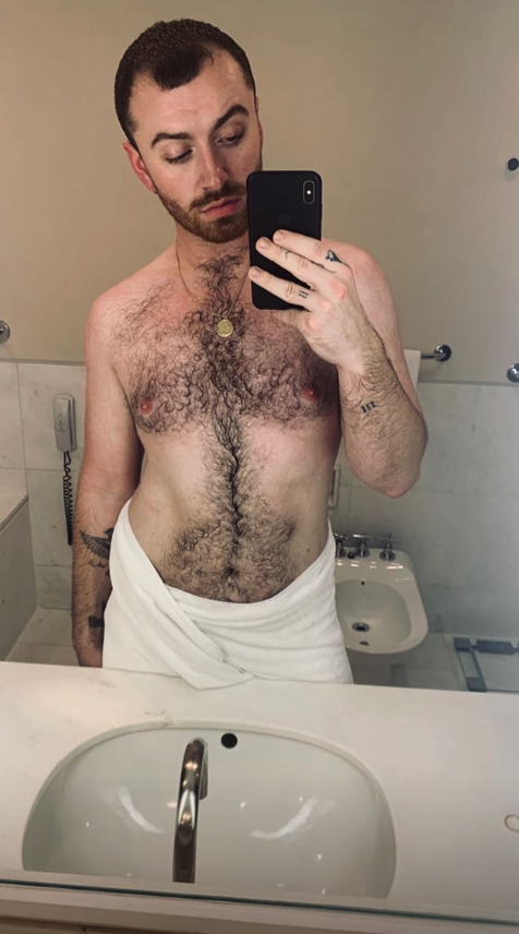 Sam Smith shows off his body on Instagram (Instagram)