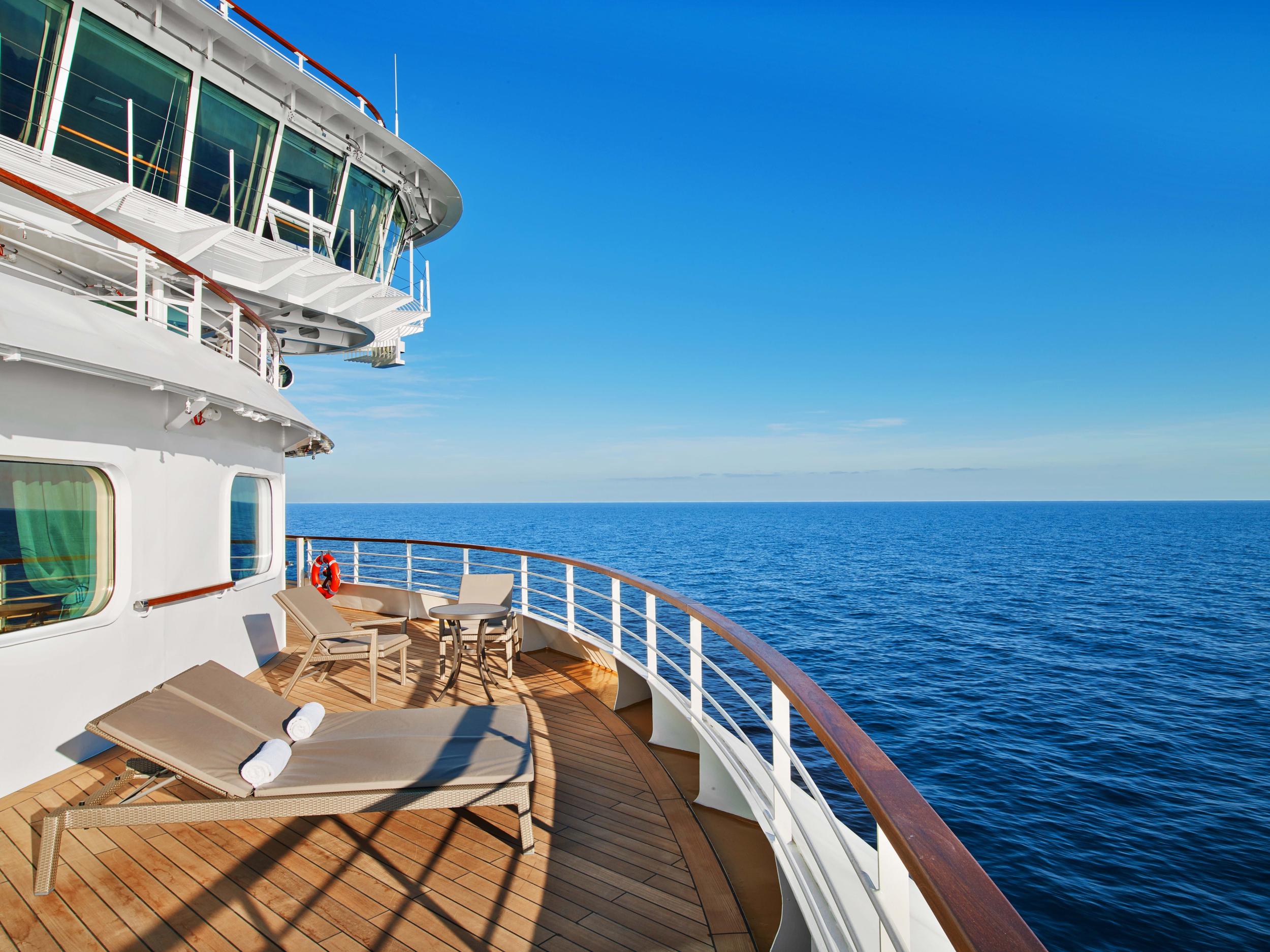 The veranda on the signature suite