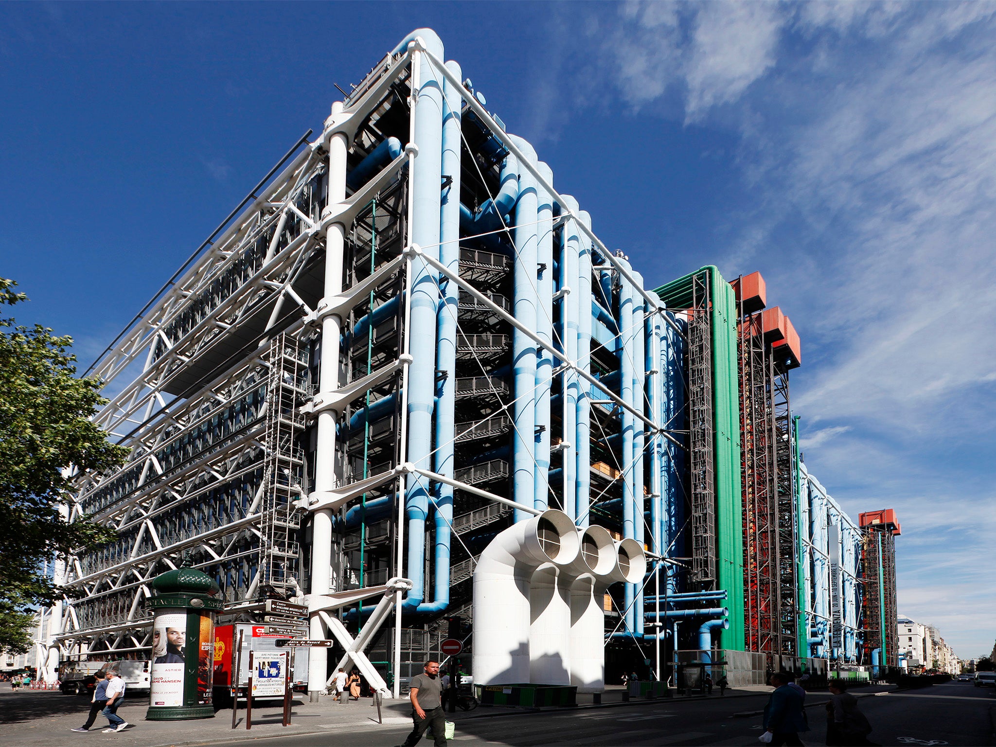 The Pompidou Centre, perfect for a visit while you wait for the next leg