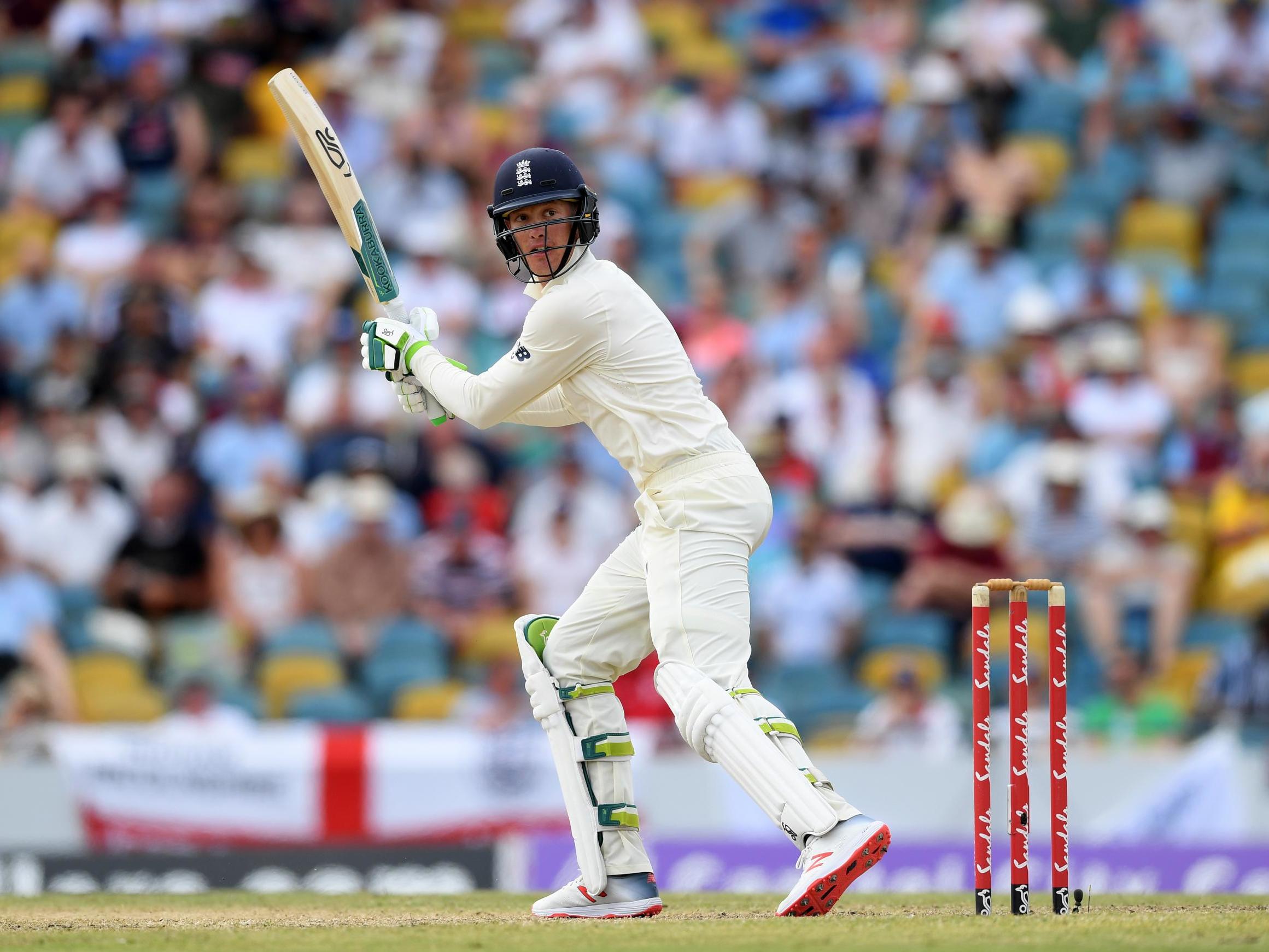 Keaton Jennings in action for England during the tour of Sri Lanka