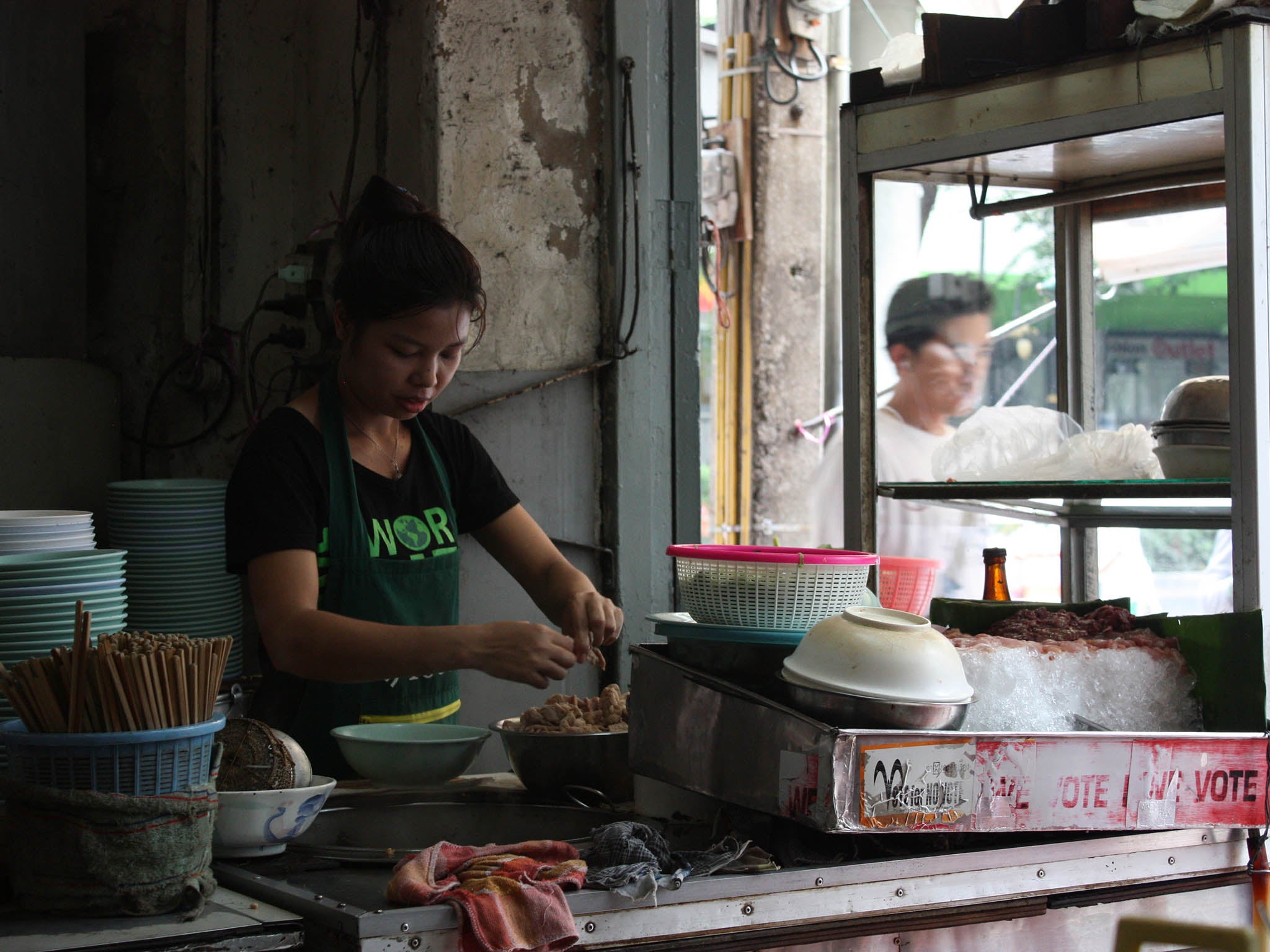 'Traditional fast food in Thailand was a stall on the side of the road serving a homemade curry and rice, but today more kids are queueing up to get a frankfurter on a stick', she says