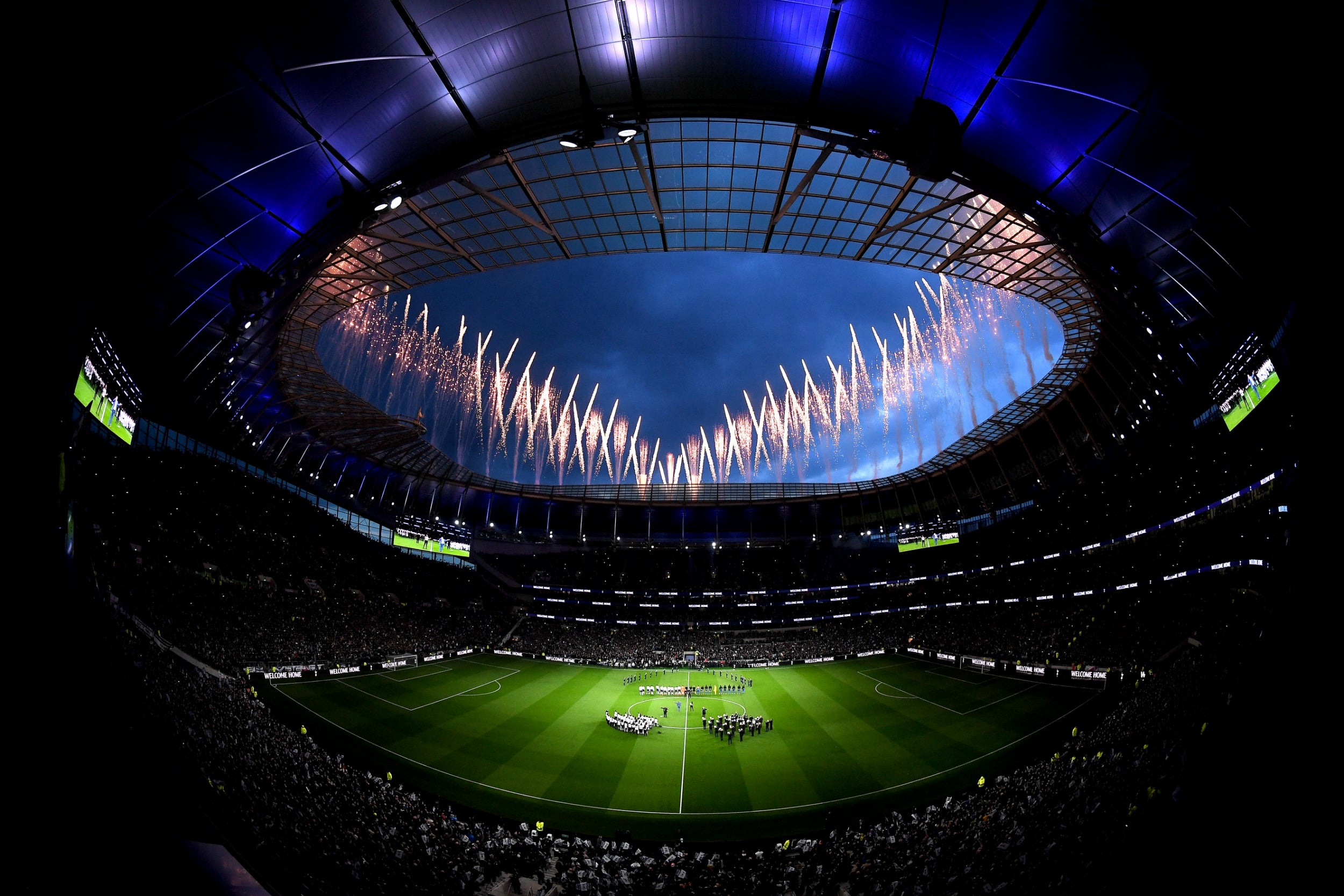 The opening of Tottenham's new stadium started with a bang (Getty)