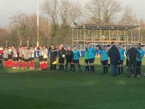 The Saturday Vase Final between FC Wymeswold and Cosby United